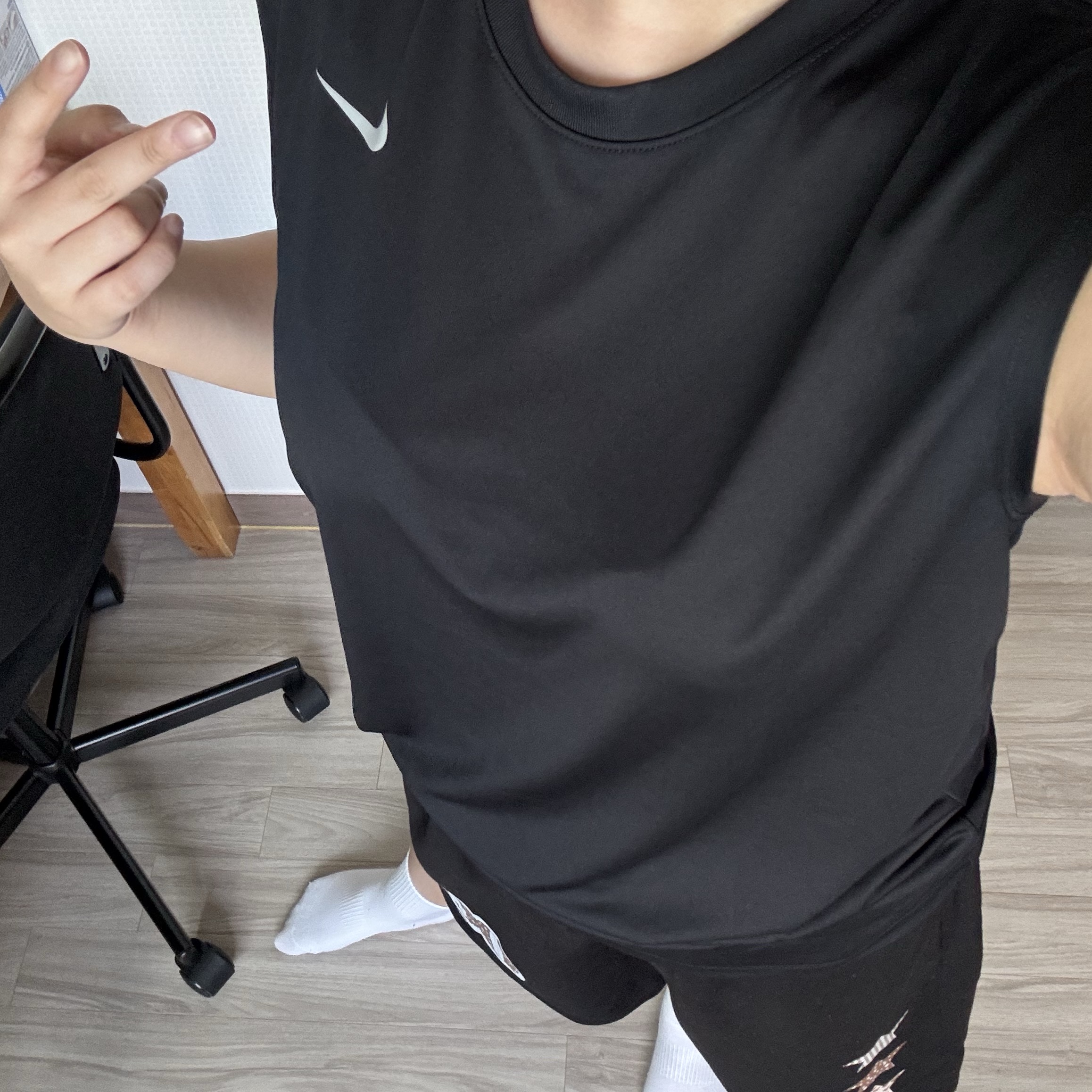 Nike Dri-Fit Legend Sleeveless Fitness T-Shirt Black - Asia 착용 스타일 - 1