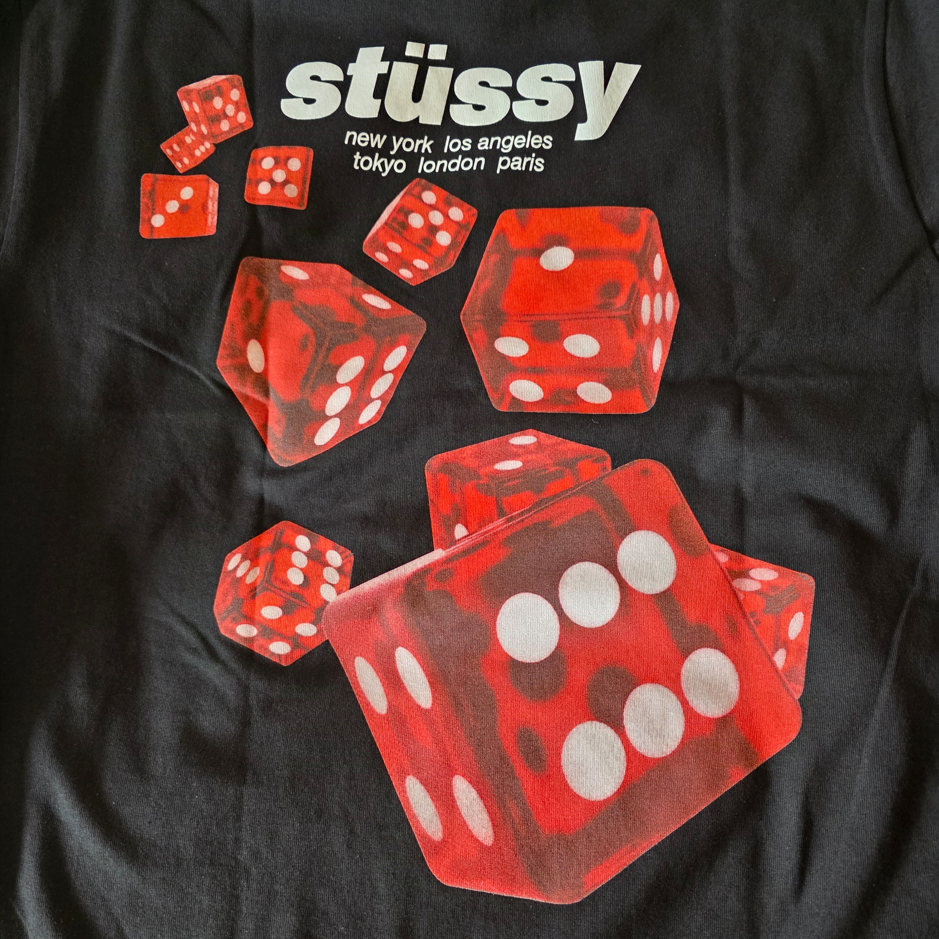 Stussy Rollers T-Shirt Black, Stussy Rollers T-Shirt White 착용 스타일 - 1