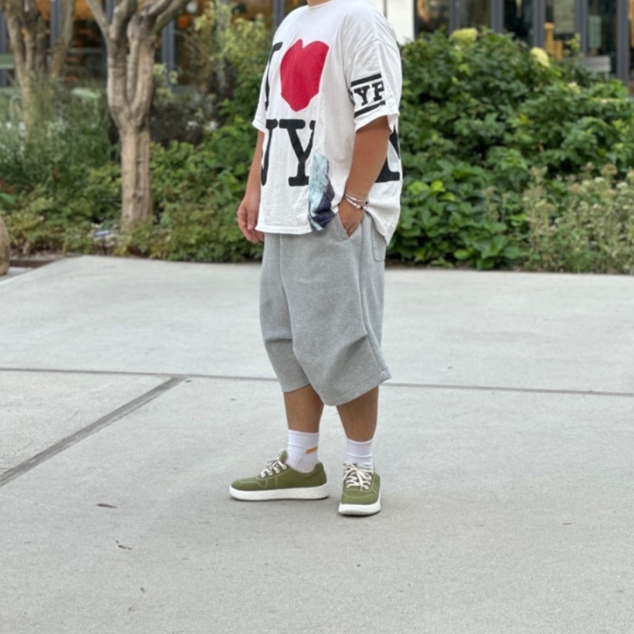 Nonnod Scuba Shorts Grey 착용 스타일