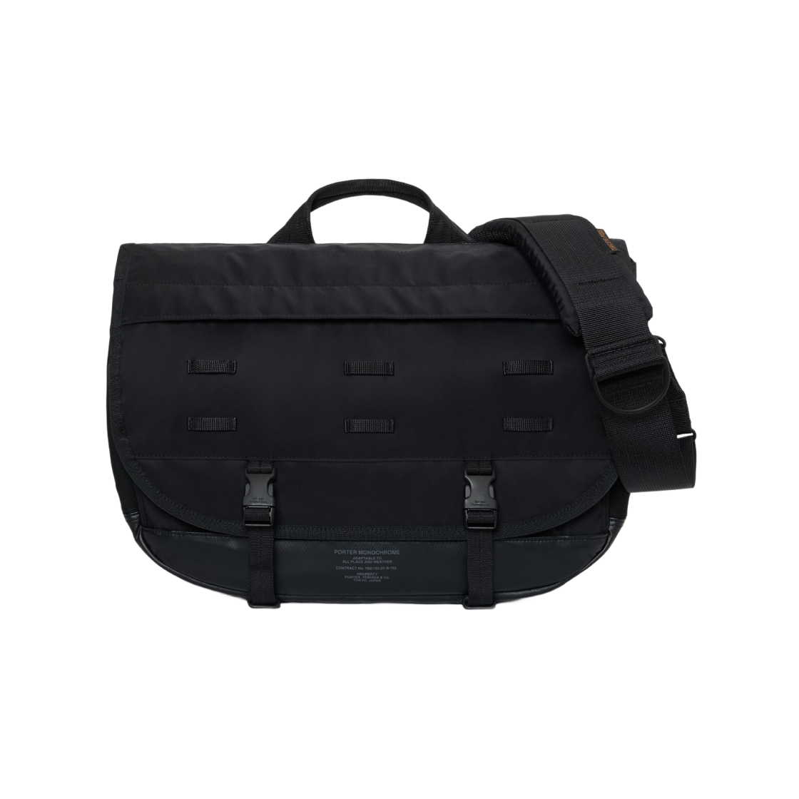 포터 모노크롬 메신저백 오닉스 블랙(Porter Monochrome Messenger Bag Onyx Black) - 1