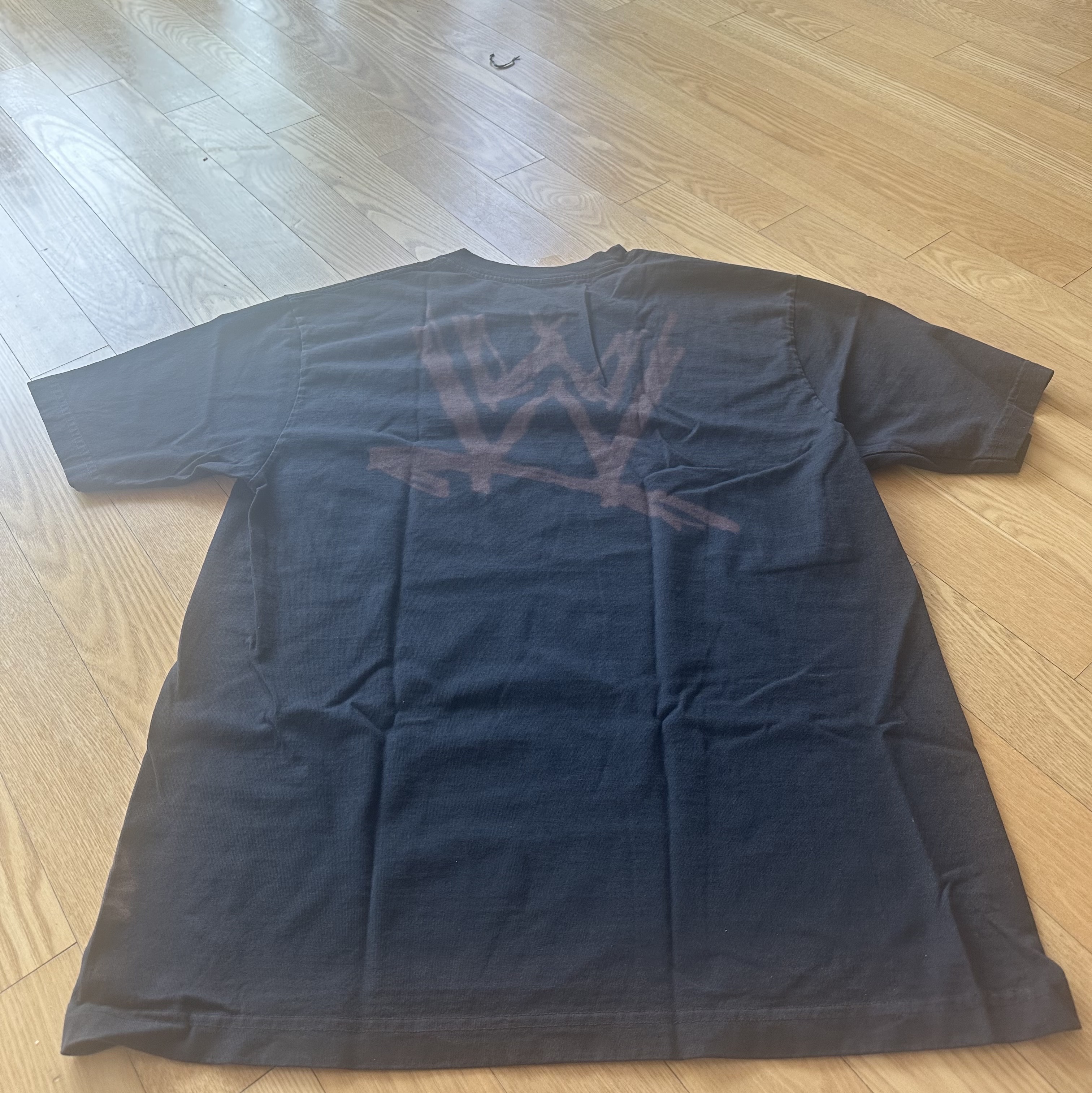 Travis Scott Cactus Jack x WWE Sage The Stage T-Shirt Black 착용 스타일 - 3