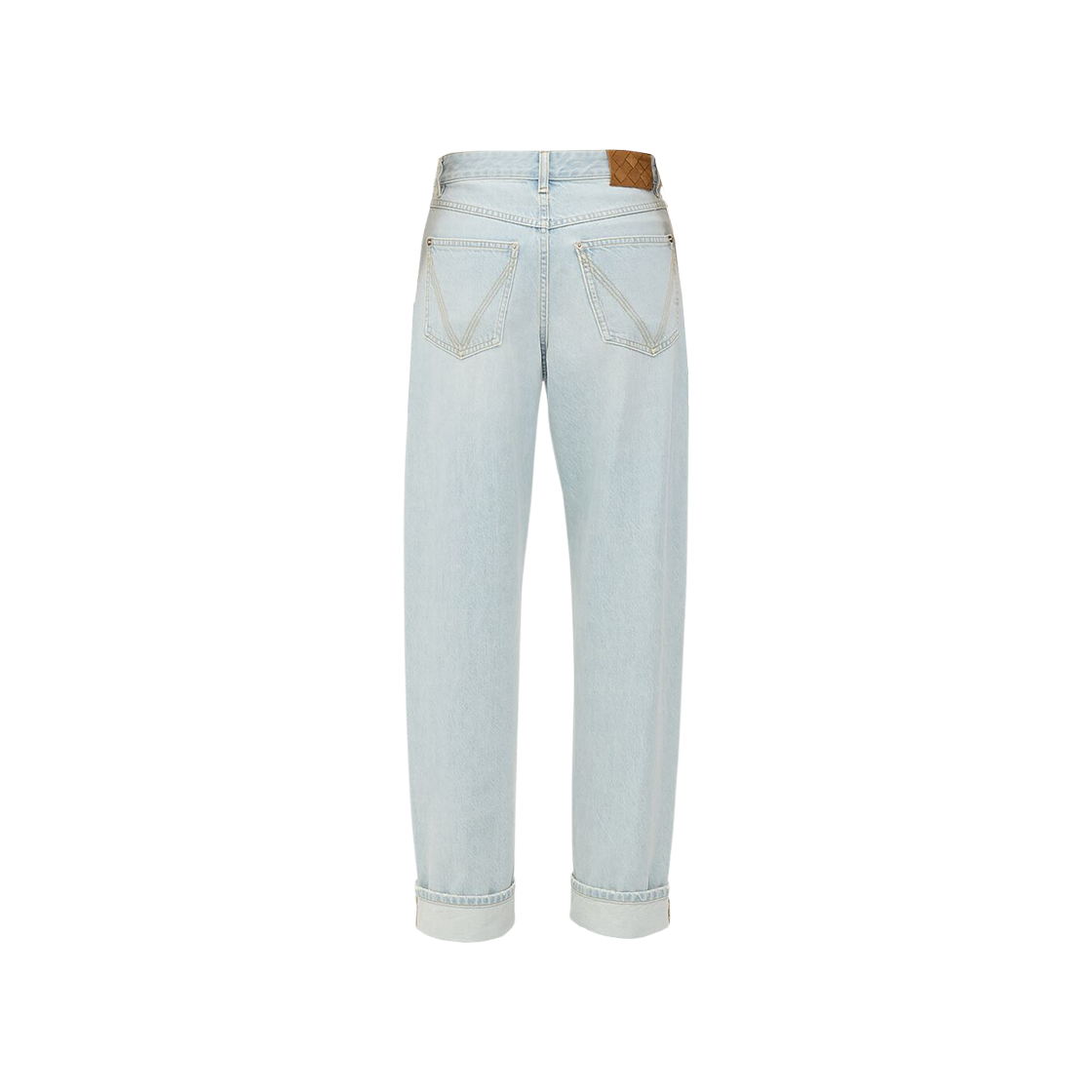 813502V4ZR04132 (W) Bottega Veneta Extra Bleached Turned Up Jeans Light Blue - #2
