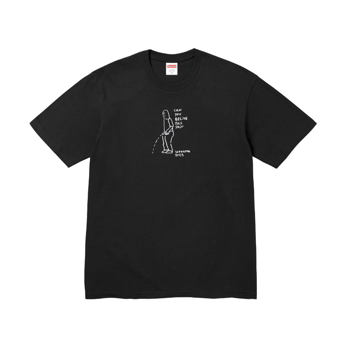 슈프림 피스 티셔츠 블랙 - 25SS