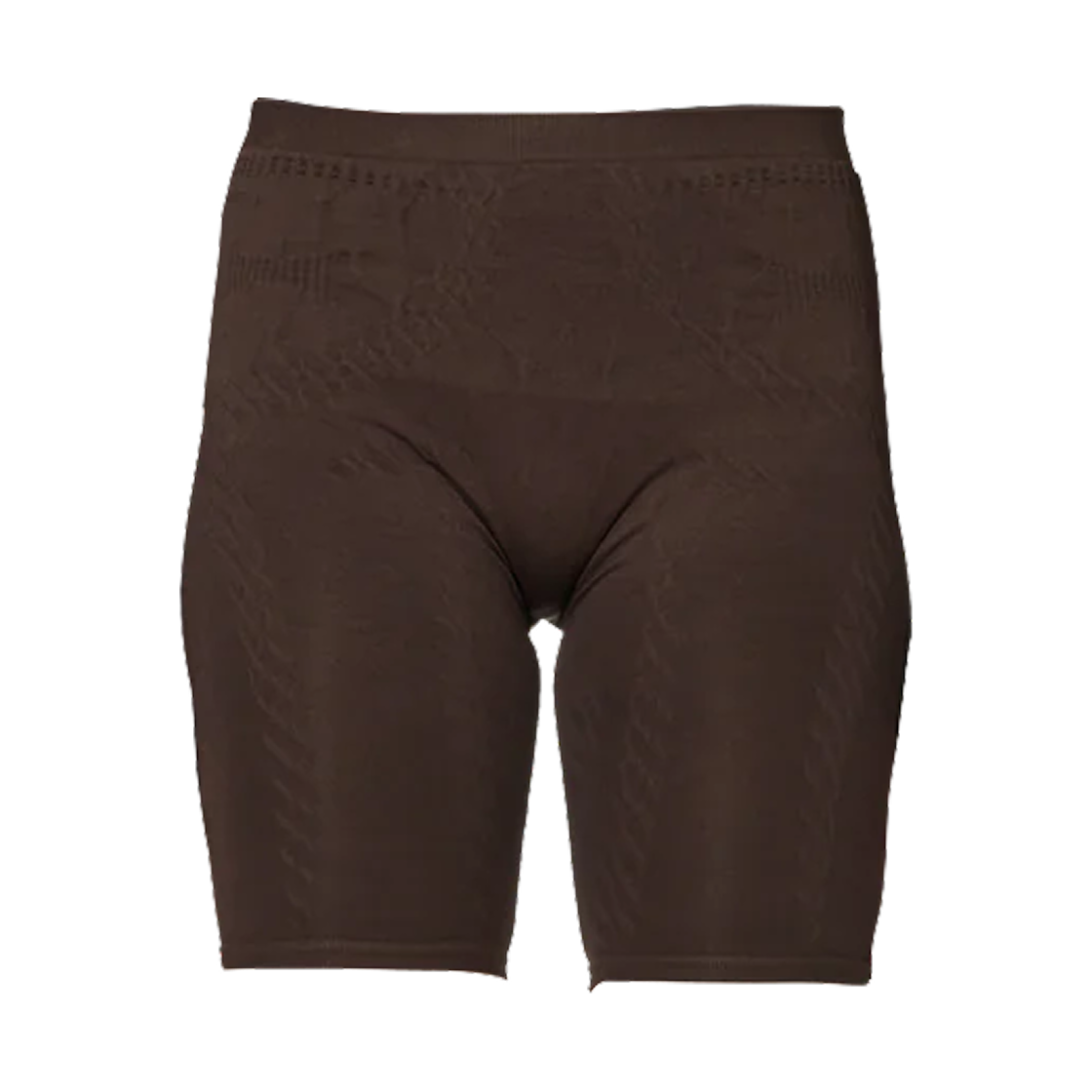 J302870 ROA Circular Biker Shorts Dark Brown