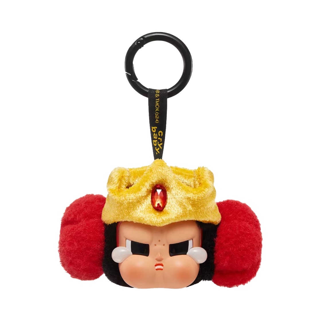 팝마트 크라이베이비 x 파워퍼프걸 시리즈 키링 프린세스 모어벅스 (개봉 박스)(Pop Mart Crybaby x Powerpuff Girls Series Keyring Princess Morbucks (Opened Case))