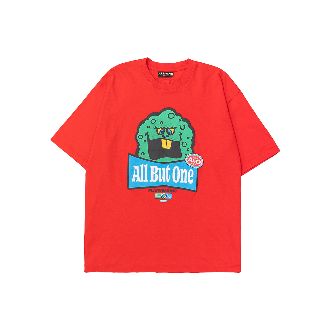 에이비오 올벗원 몬스터 티 레벨 레드(ABO Monster Tee Rebel Red)