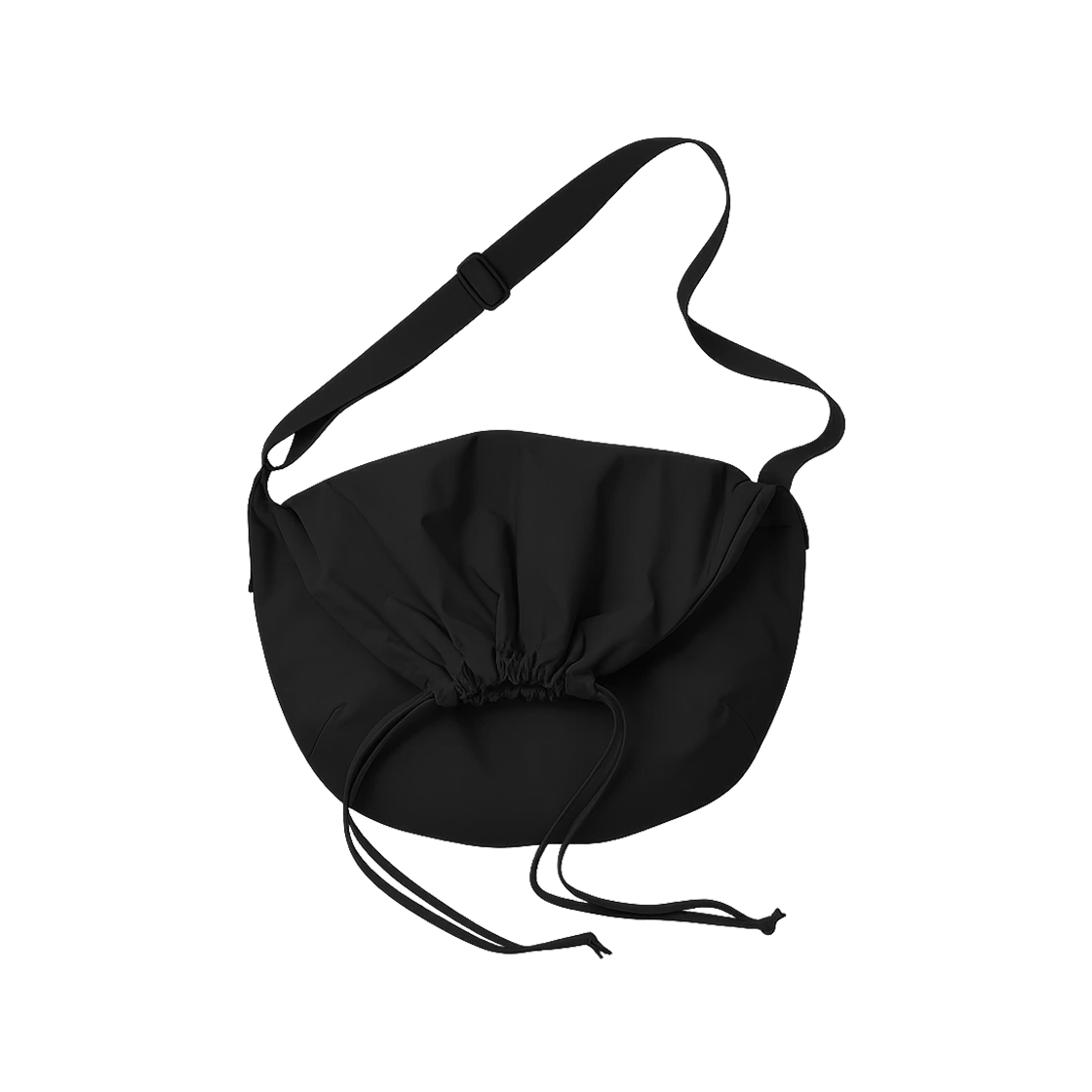 466334-09 Uniqlo U Drawstring Shoulder Bag Black