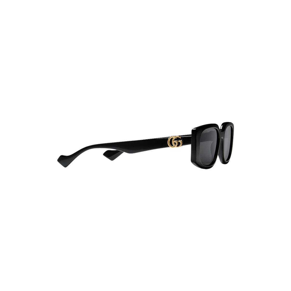 (W) 구찌 렉탱귤러 프레임 선글라스 블랙 인젝션 프레임((W) Gucci Rectangular Frame Sunglasses Black Injection Frame) - 2