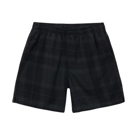 Stussy x Our Legacy Work Shop Laguna Short Overdye Black Flannel Check