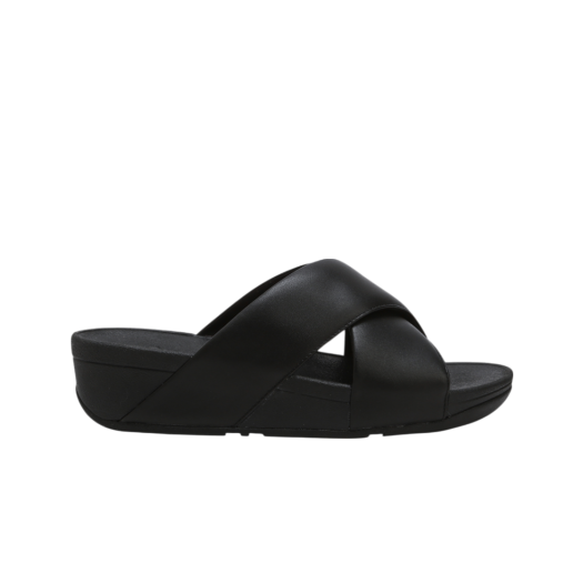 FFSO5E204BK FITFLOP Lulu Cross Slide Sandals Women Leather Black