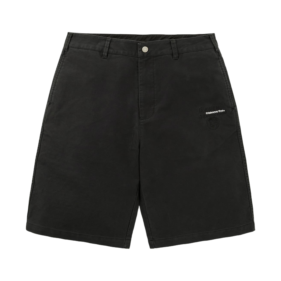 DN251WSOOS01BLK Thisisneverthat x Daniel Johnston Washed Shorts Black