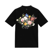 Wooyoungmi Flower Back Logo T-Shirt Black - 25FW