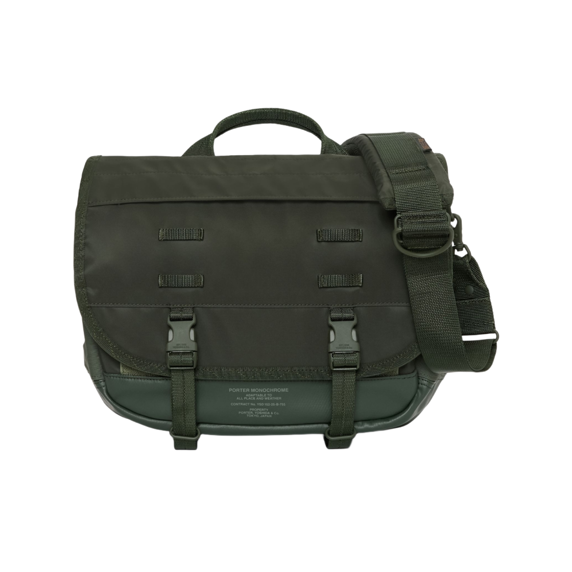 포터 모노크롬 메신저백 스몰 포레스트 그린(Porter Monochrome Messenger Bag S Forest Green) - 1