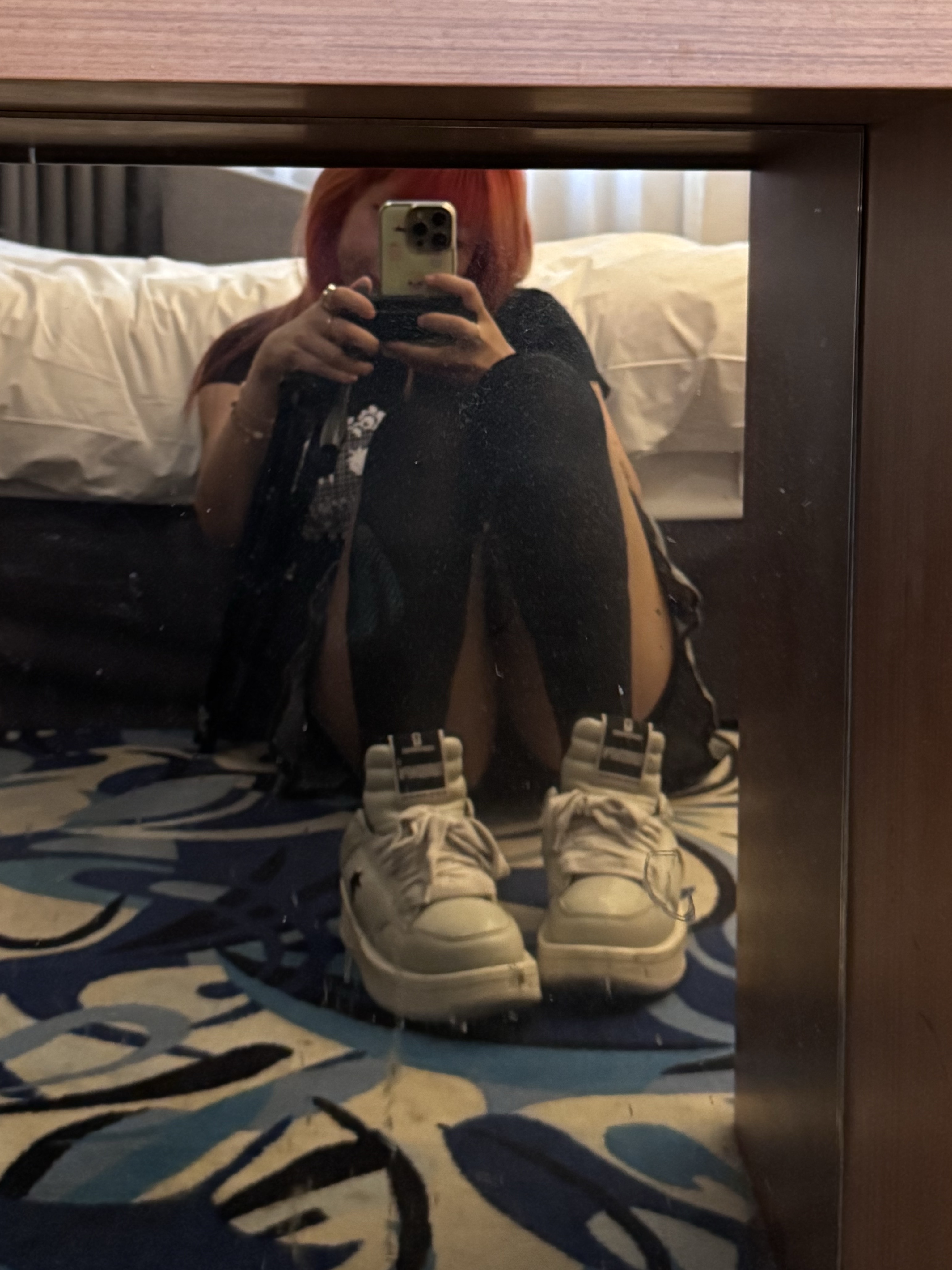 Converse x Drkshdw Turbowpn Ox Pelican, Nonenon Red Love Ring 착용 스타일 - 3