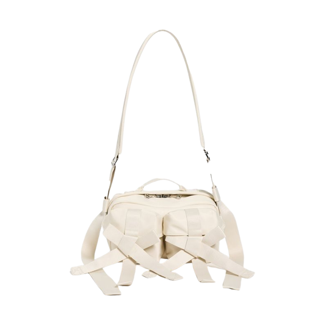 BAG149-0761 Simone Rocha Classic Bow Crossbody Bag Stone