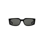 (W) Gucci Rectangular Frame Sunglasses Black Injection Frame