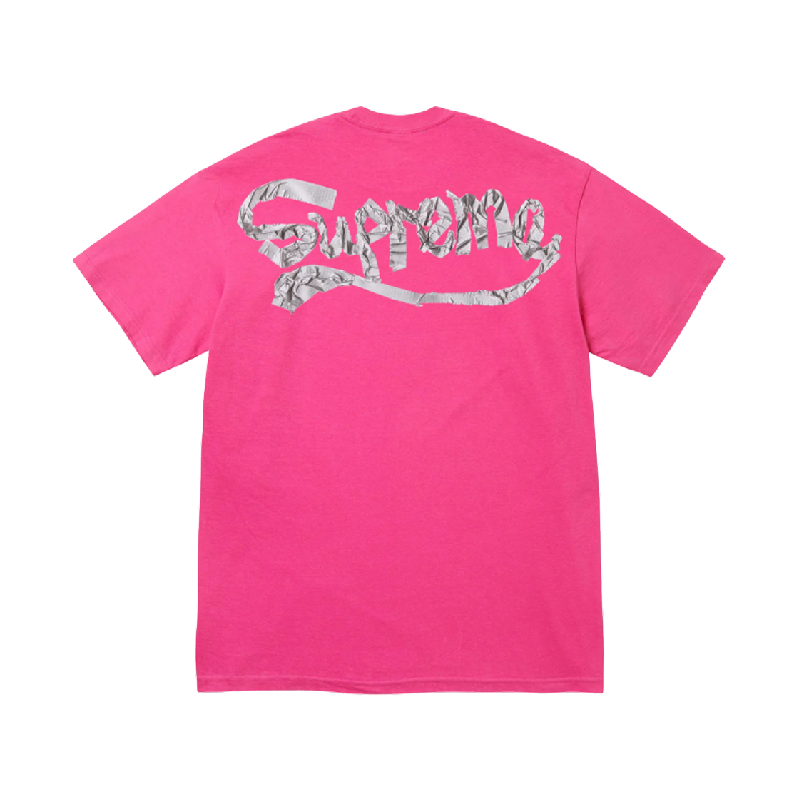 - Supreme Tape T-Shirt Fuchsia - 25SS