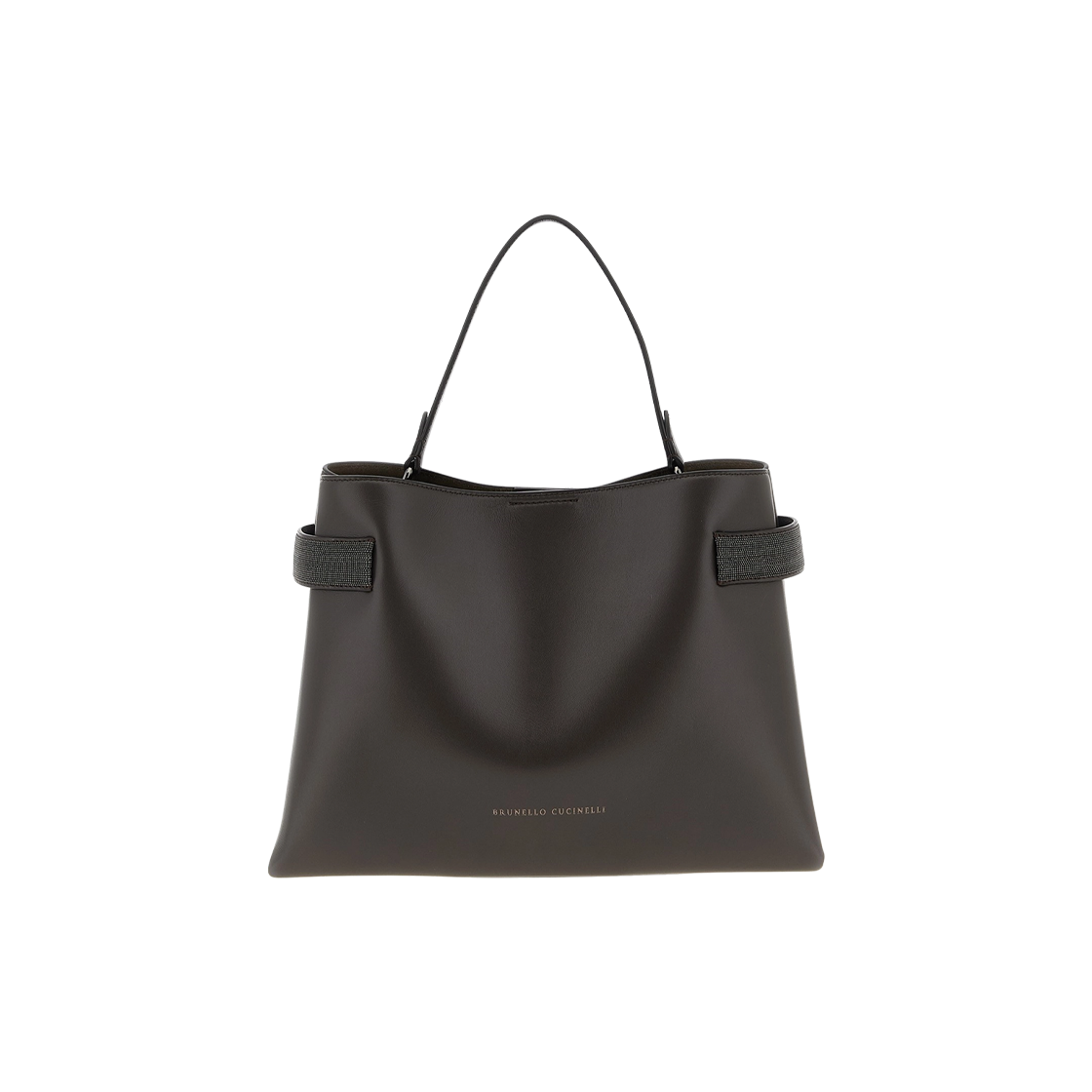 MBTKD2503-C8279 Brunello Cucinelli Essence Large Handbag Dark Brown