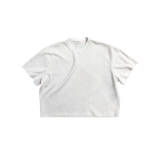 Nonnod Cropped V-Neck T-Shirt White