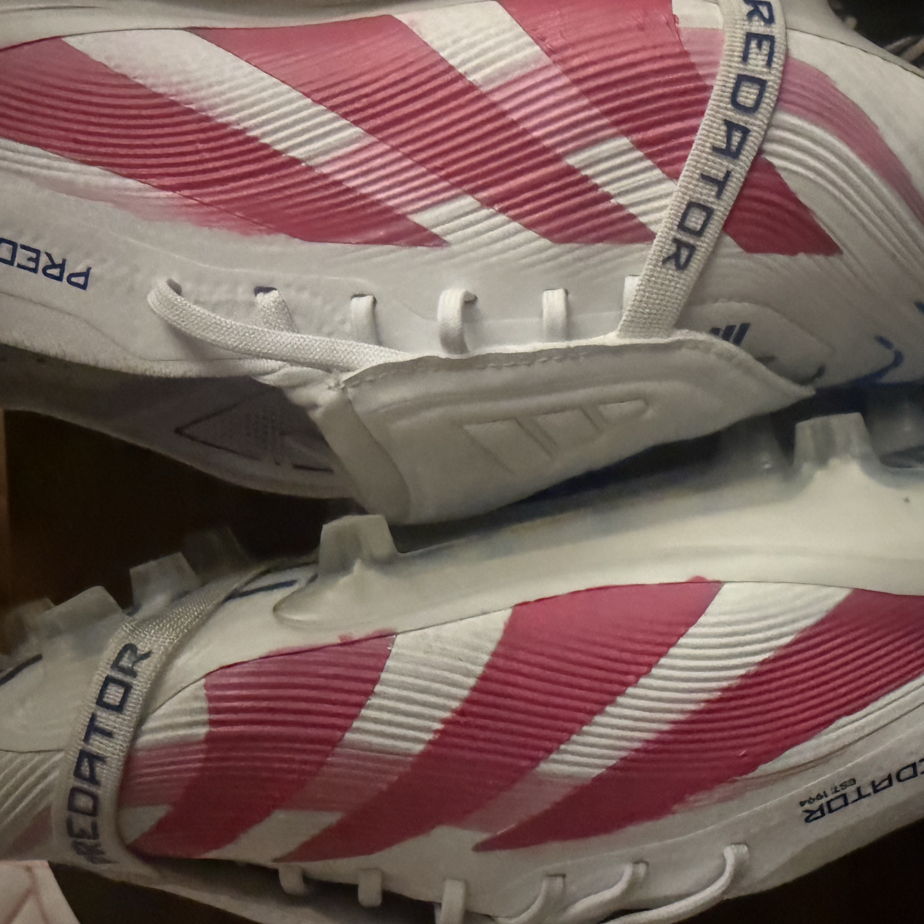 Adidas Predator Elite Foldover Tongue FG Cleats Cloud White Silver Metallic 착용 스타일