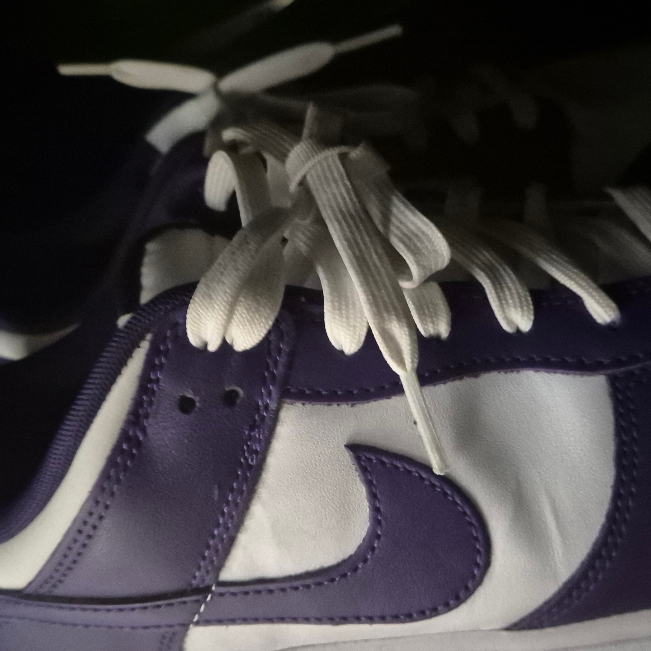 Nike Dunk Low Retro Championship Court Purple 착용 스타일