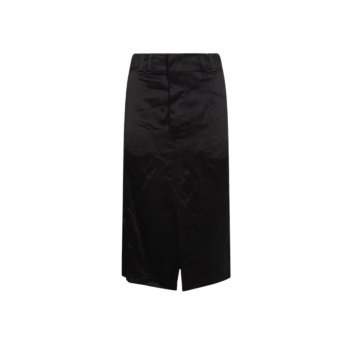 (W) 생로랑 실크 스커트 블랙((W) Saint Laurent Silk Skirt Black)