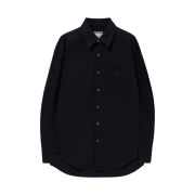 Wooyoungmi Cotton Back Logo Shirt Navy - 25FW
