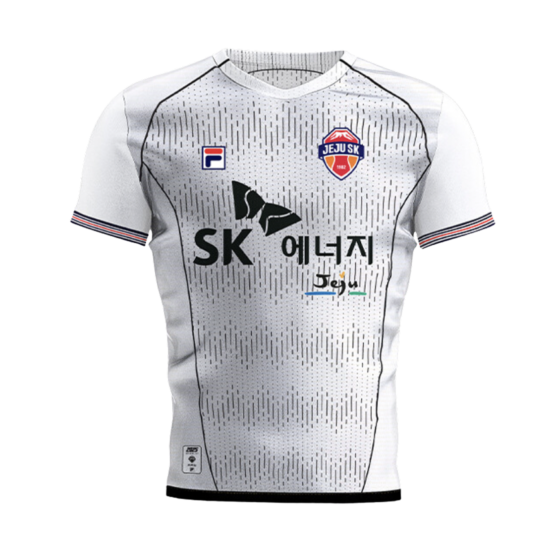 휠라 제주 에스케이 FC 2025 필드 어웨이 유니폼 화이트 (논 마킹 버전)(Fila Jeju SK FC 2025 Field Away Uniform White (Non Marking Ver.))