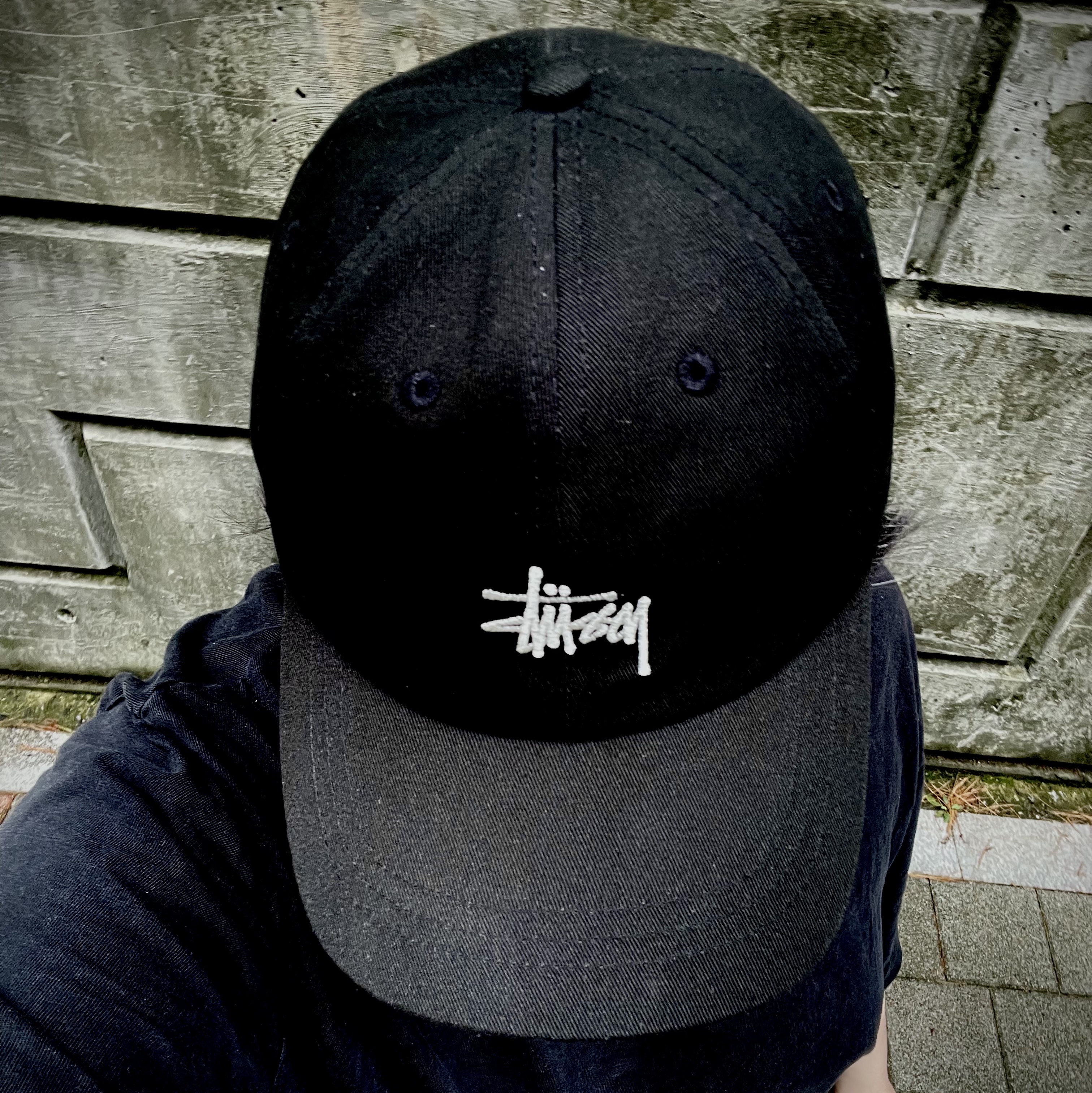 Stussy Basic Stock Low Pro Cap Black 착용 스타일