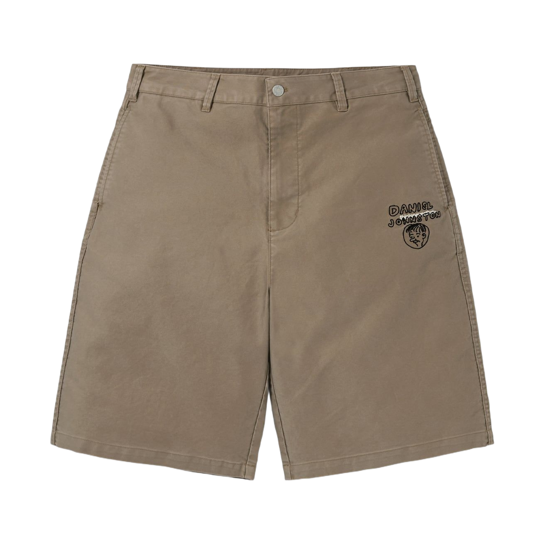 DN251WSOOS01KHA Thisisneverthat x Daniel Johnston Washed Shorts Khaki