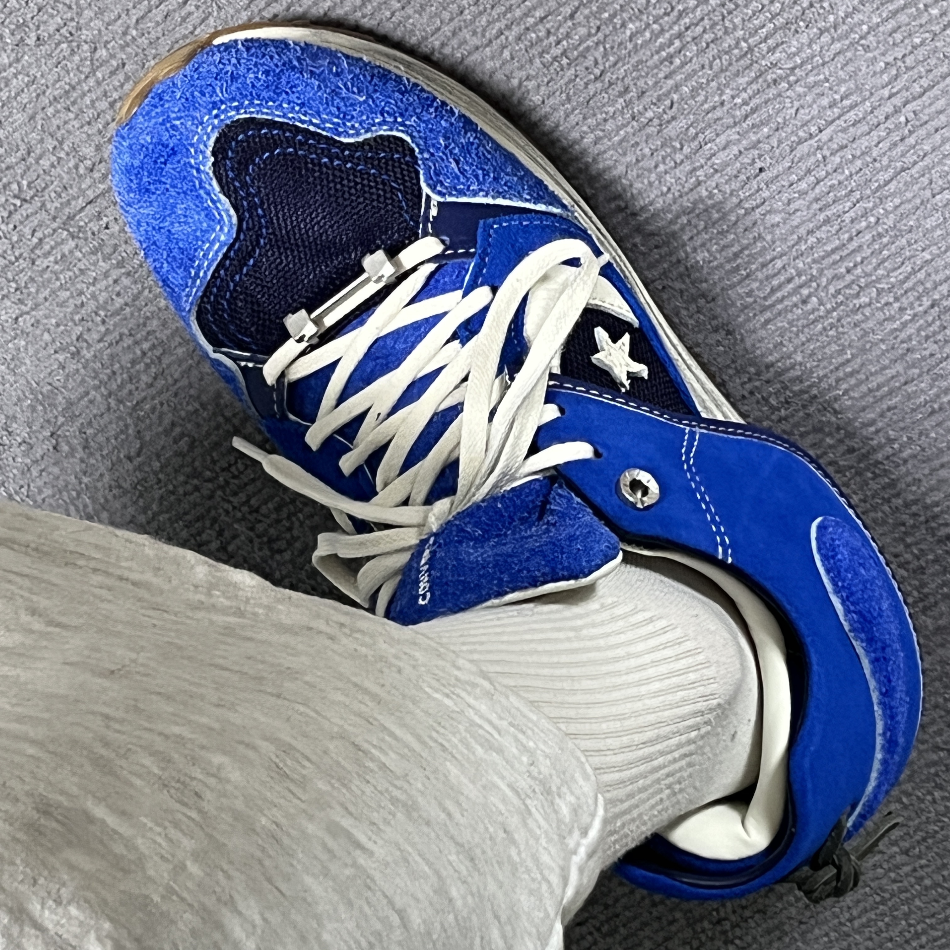 Converse x Ader Error Wave Trainer Blue 착용 스타일 - 8