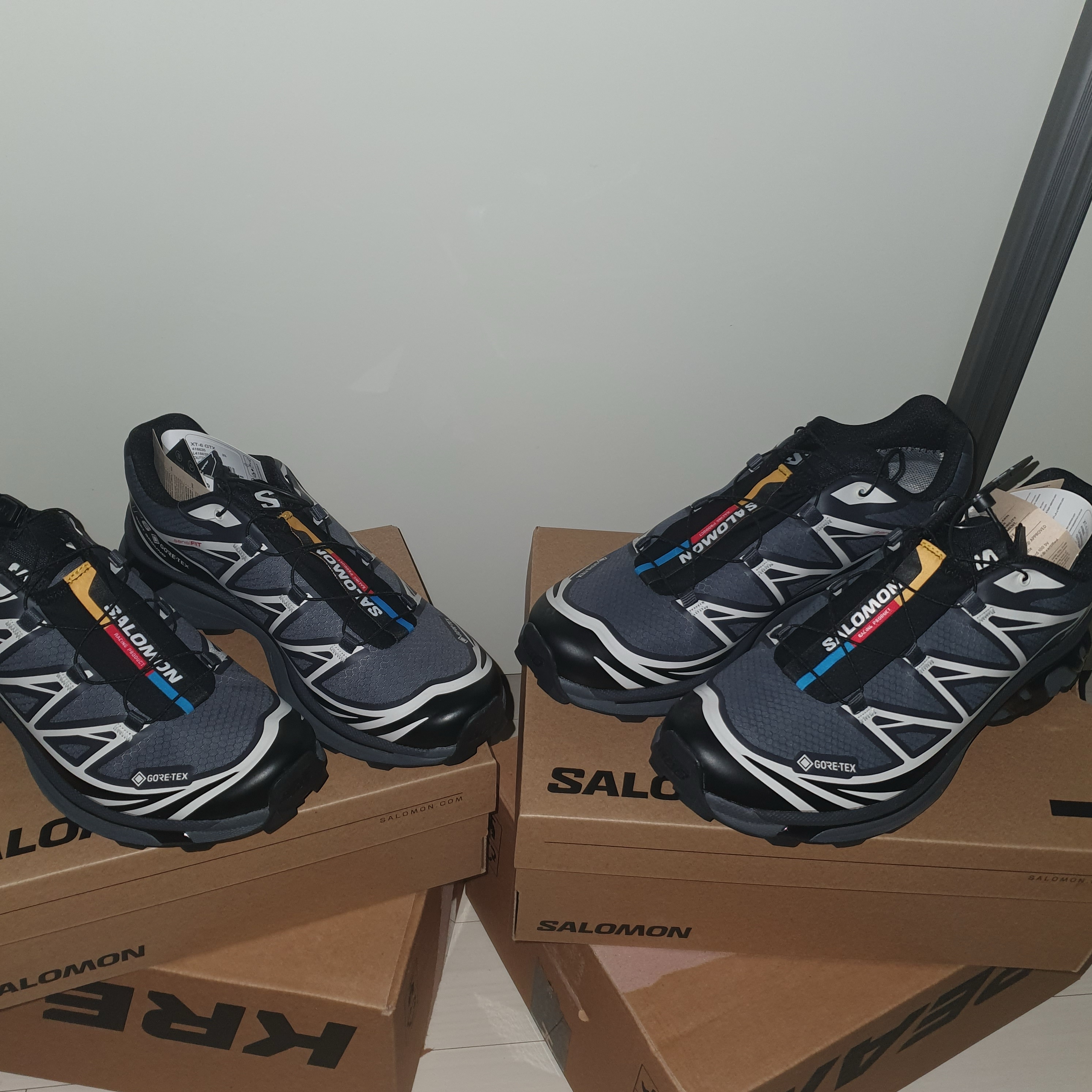 Salomon XT-6 Gore-Tex Black Ebony 착용 스타일