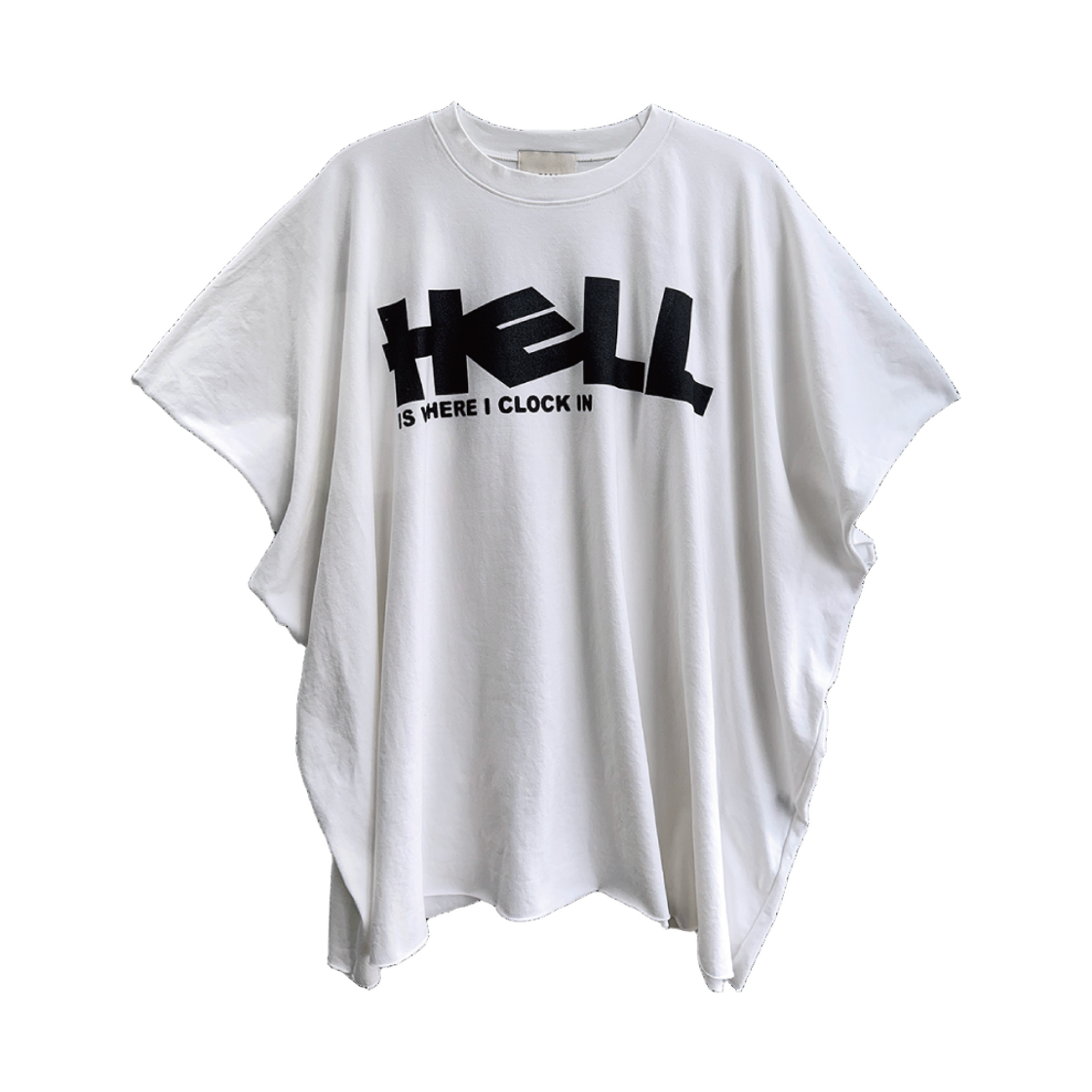 캐주얼 매뉴얼 헬 박시 티셔츠 화이트(Kasual Manual Hell Boxy Tee White)