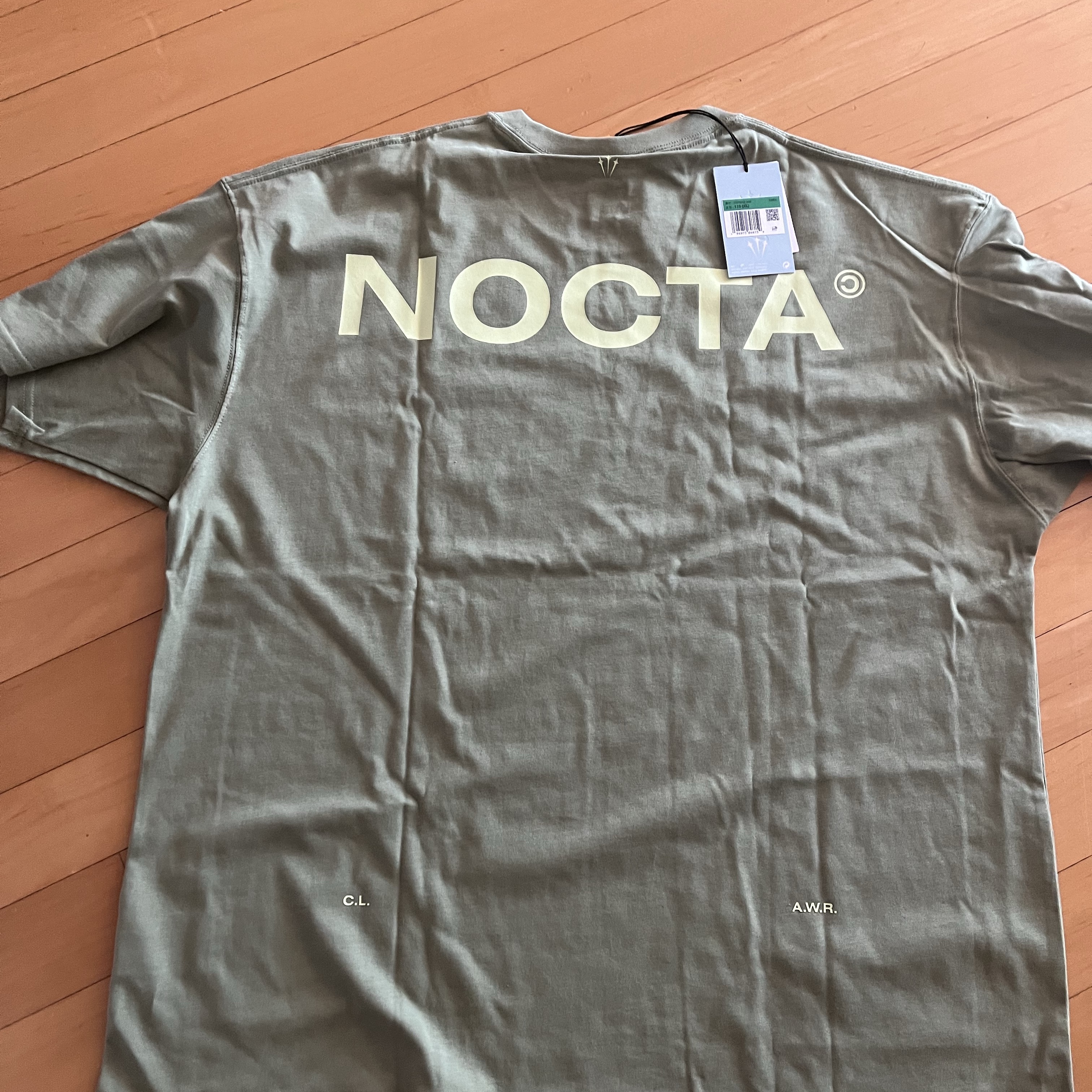 Nike x Drake Nocta Max 90 T-Shirt Oil Green (FN7663-386) 착용 스타일
