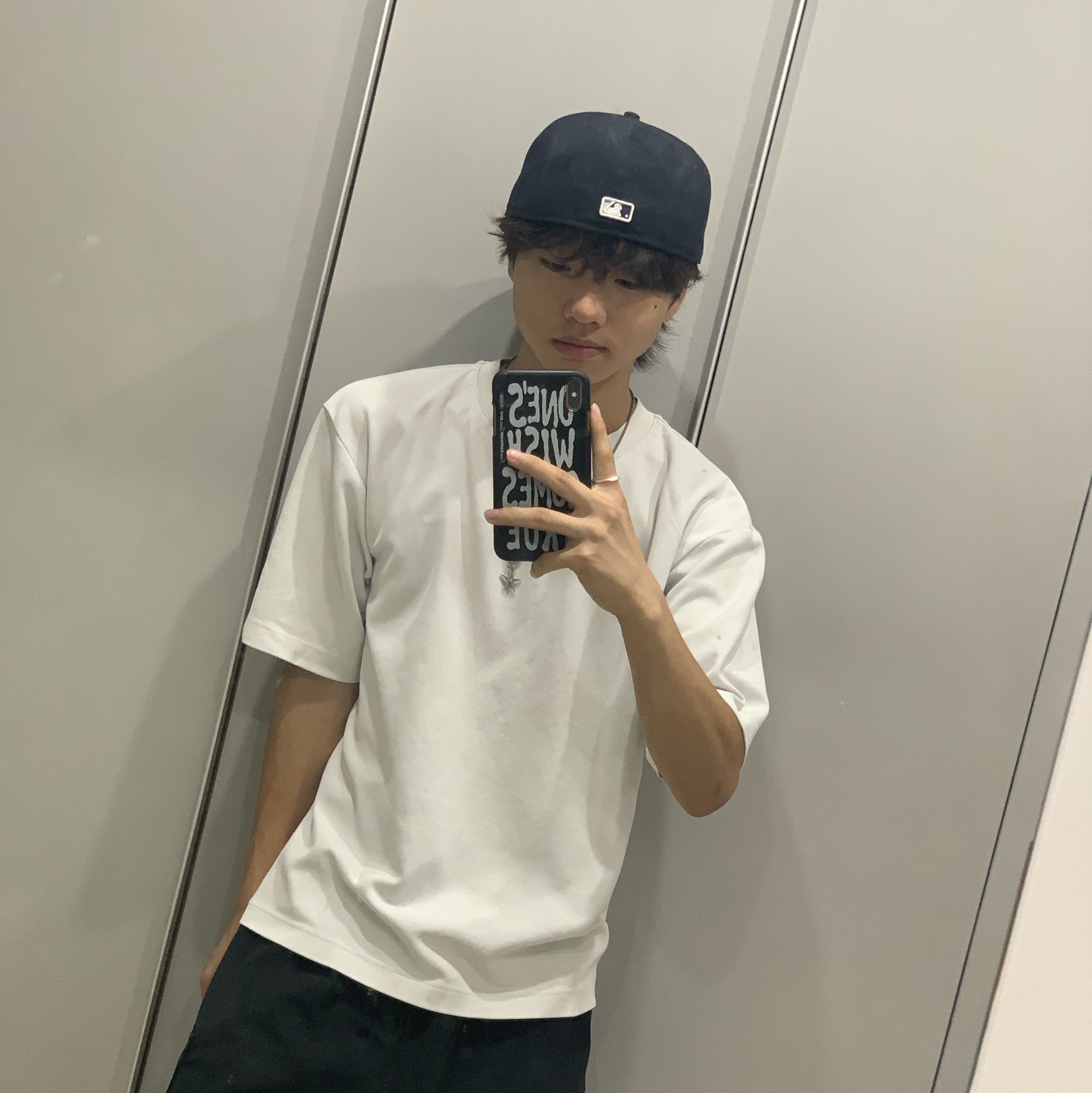 New Era 59Fifty MLB Authentic New York Yankees Game Navy 착용 스타일 - 1