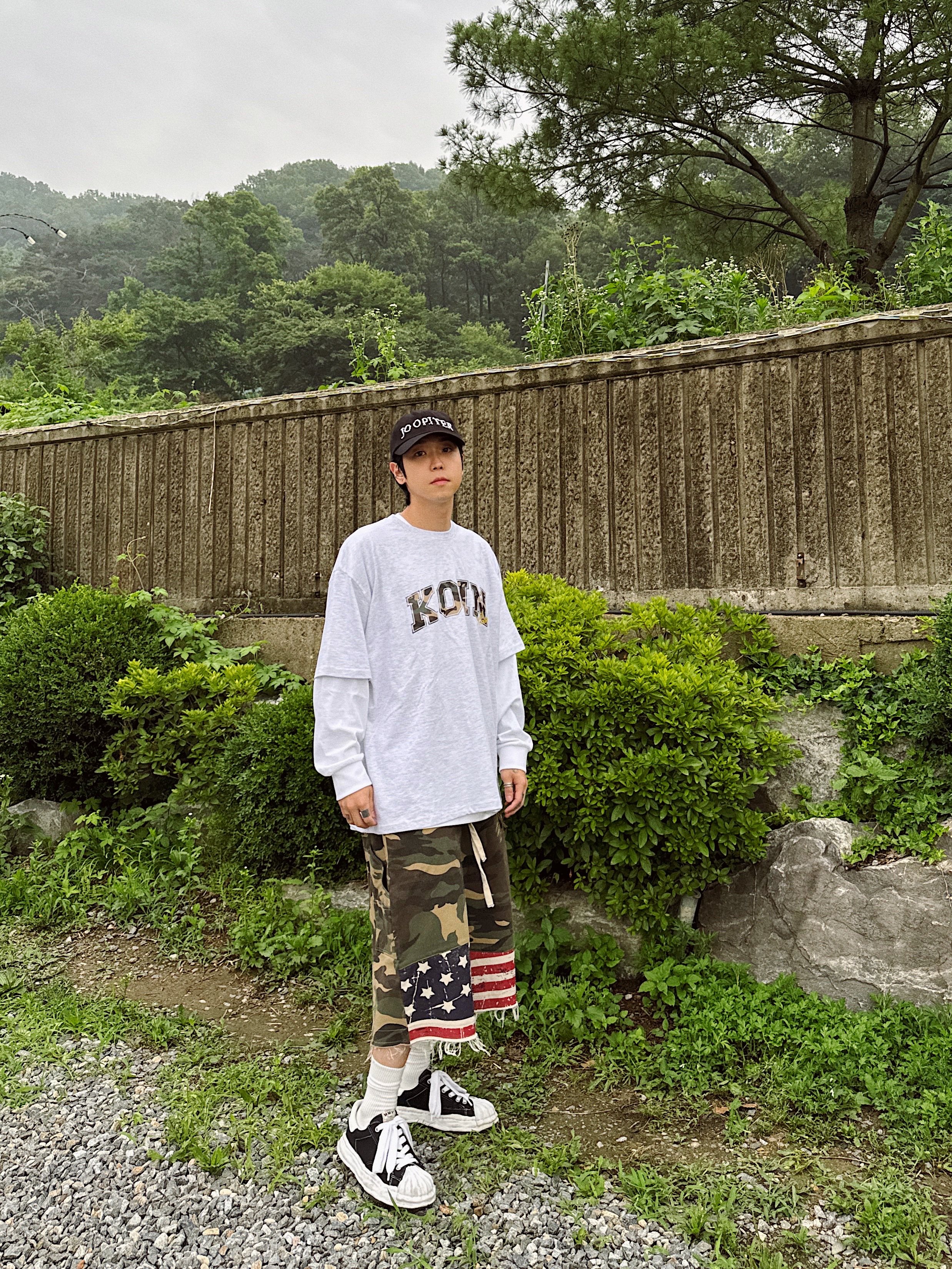 Post Archive Faction (Paf) x Joopiter Baseball Cap Black, Maison Mihara Yasuhiro Blakey OG Sole Canvas Low-top Sneakers Black White 착용 스타일 - 4