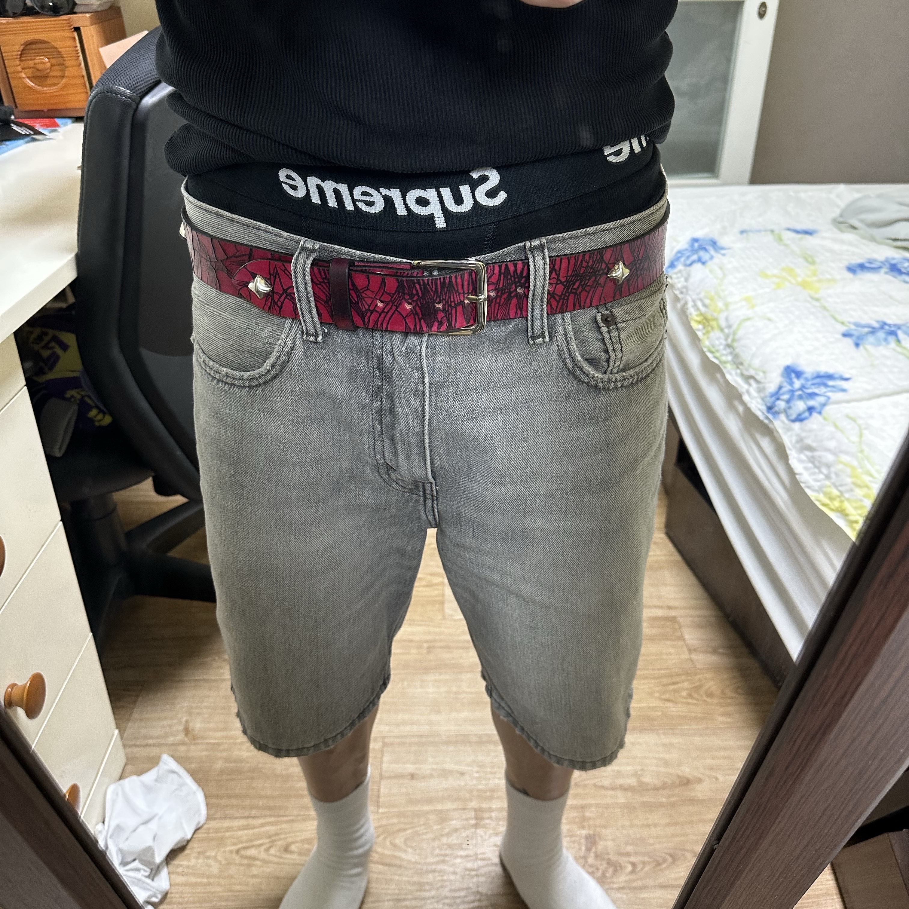 Supreme Hanes Boxer Briefs Black (4 Pack) 착용 스타일