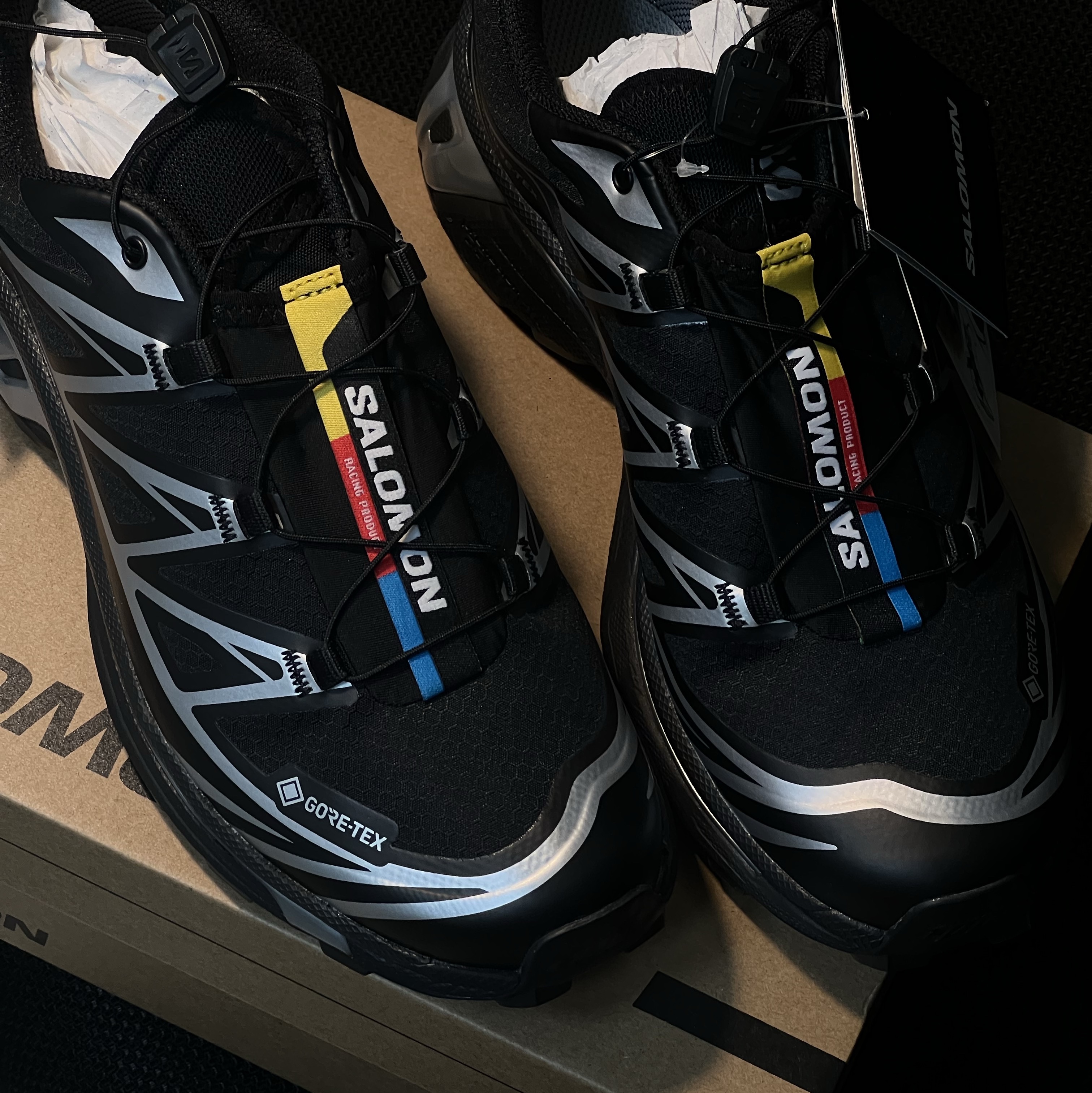 Salomon XT-6 GTX Black Silver 착용 스타일 - 2