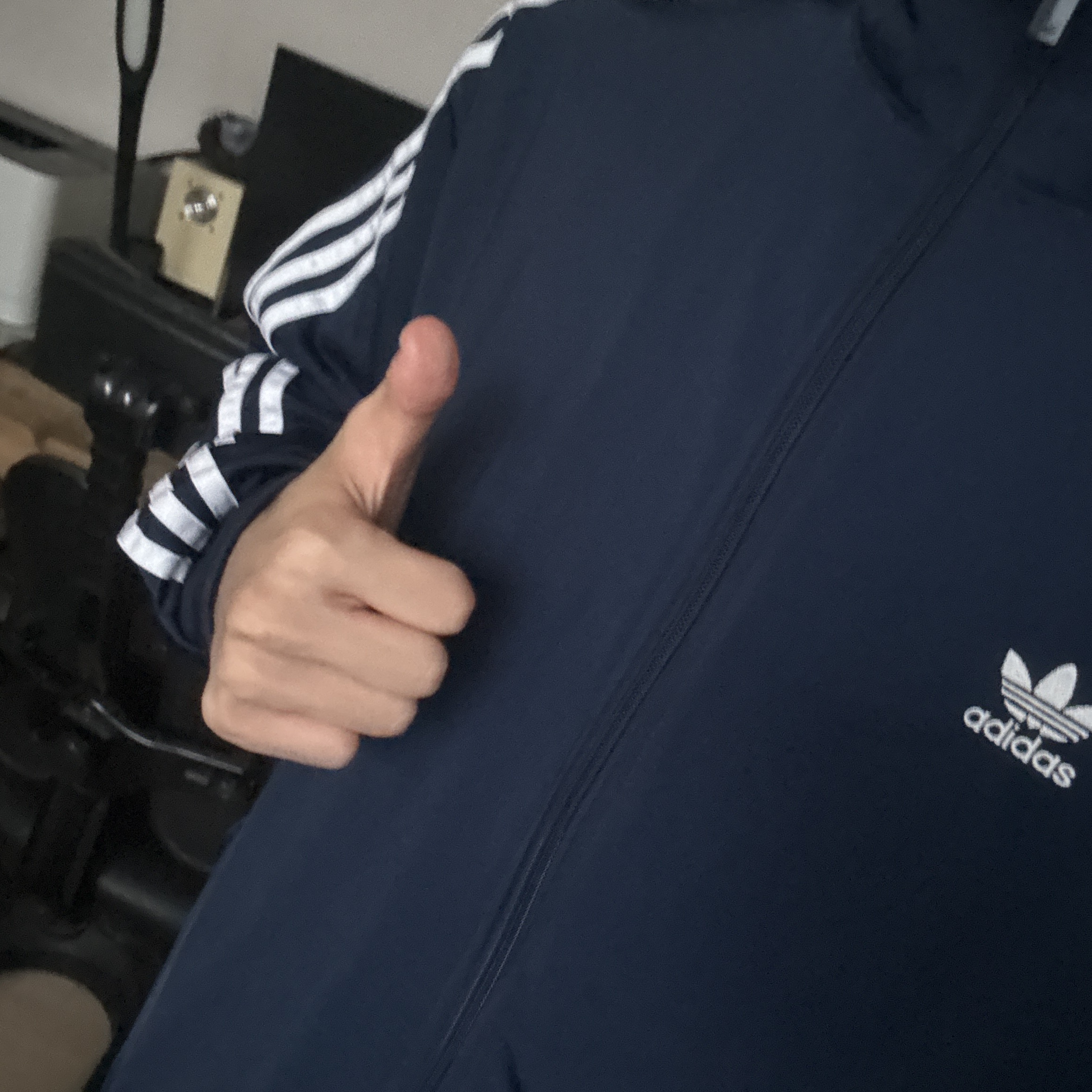 Adidas Adicolor Classic Firebird Track Top Night Indigo - KR Sizing 착용 스타일