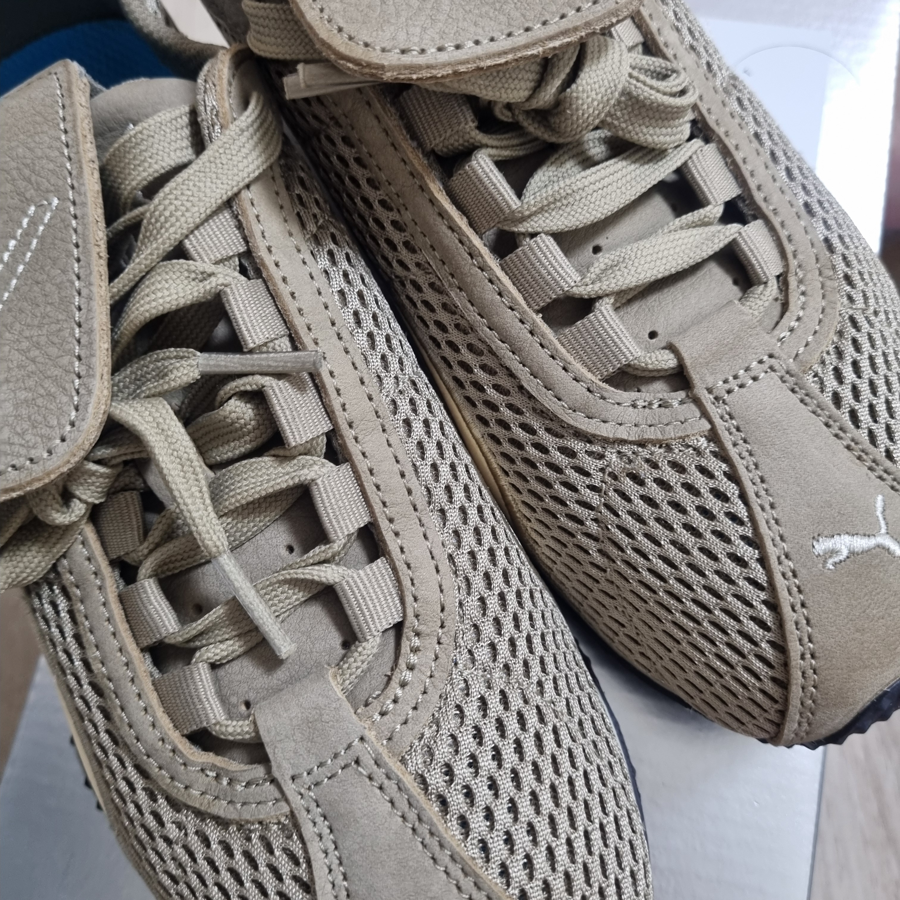 Puma x Open Yy H-street Oak Branch Creamy Vanilla 착용 스타일