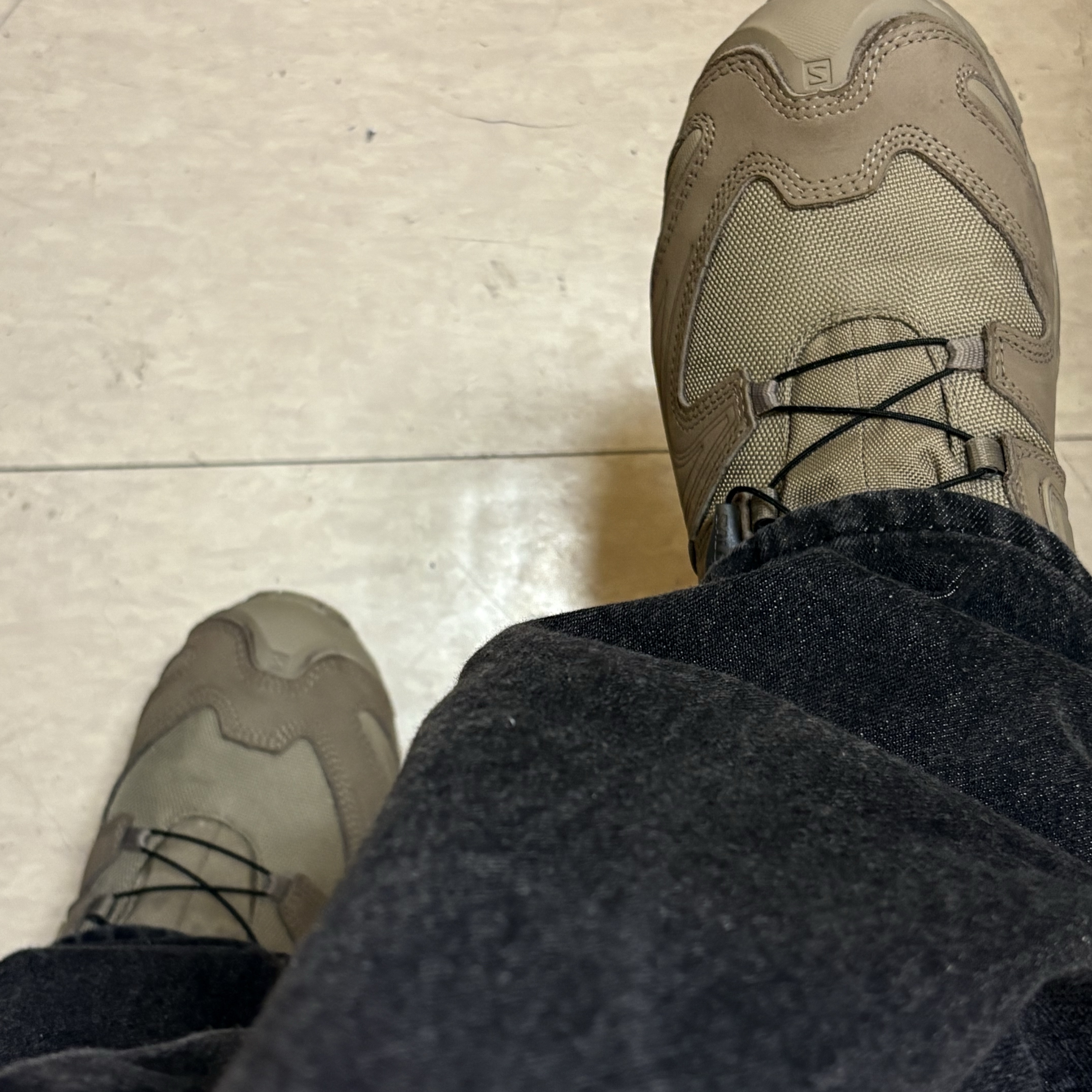 Salomon x Rier XA Mid GTX Argile 착용 스타일