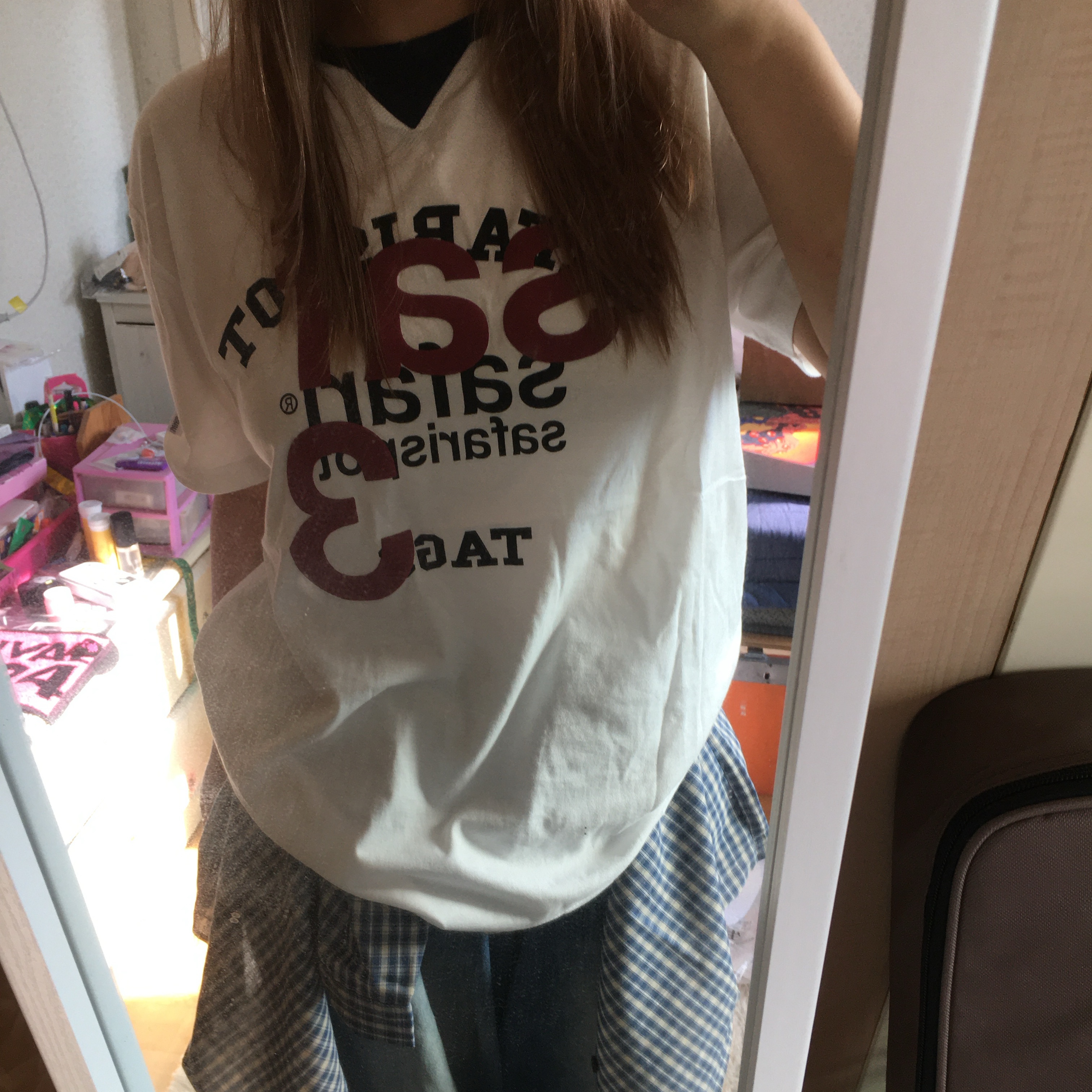 [예약 배송][KREAM 단독] Safarispot Roux Base School Club Tee White 착용 스타일