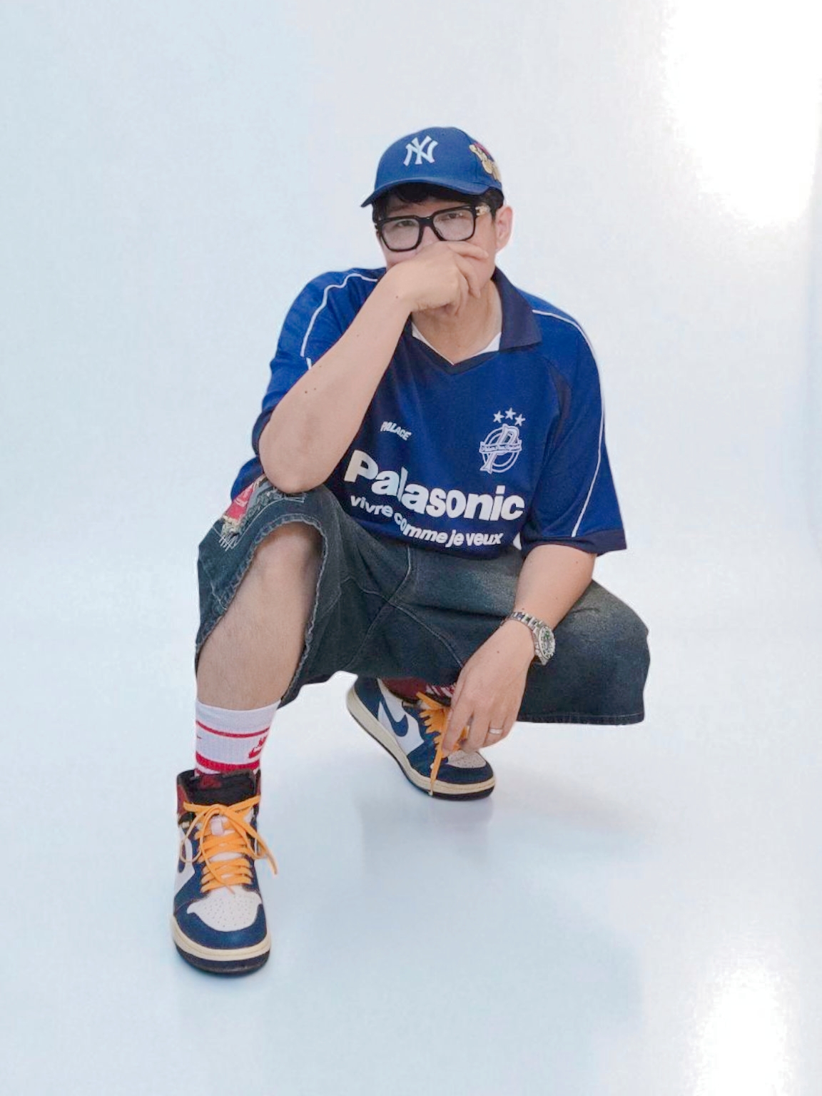 Palace Palais Pro Team Jersey Blue Berry - 25SS, Jordan 1 x Union Retro High Blue Toe 착용 스타일
