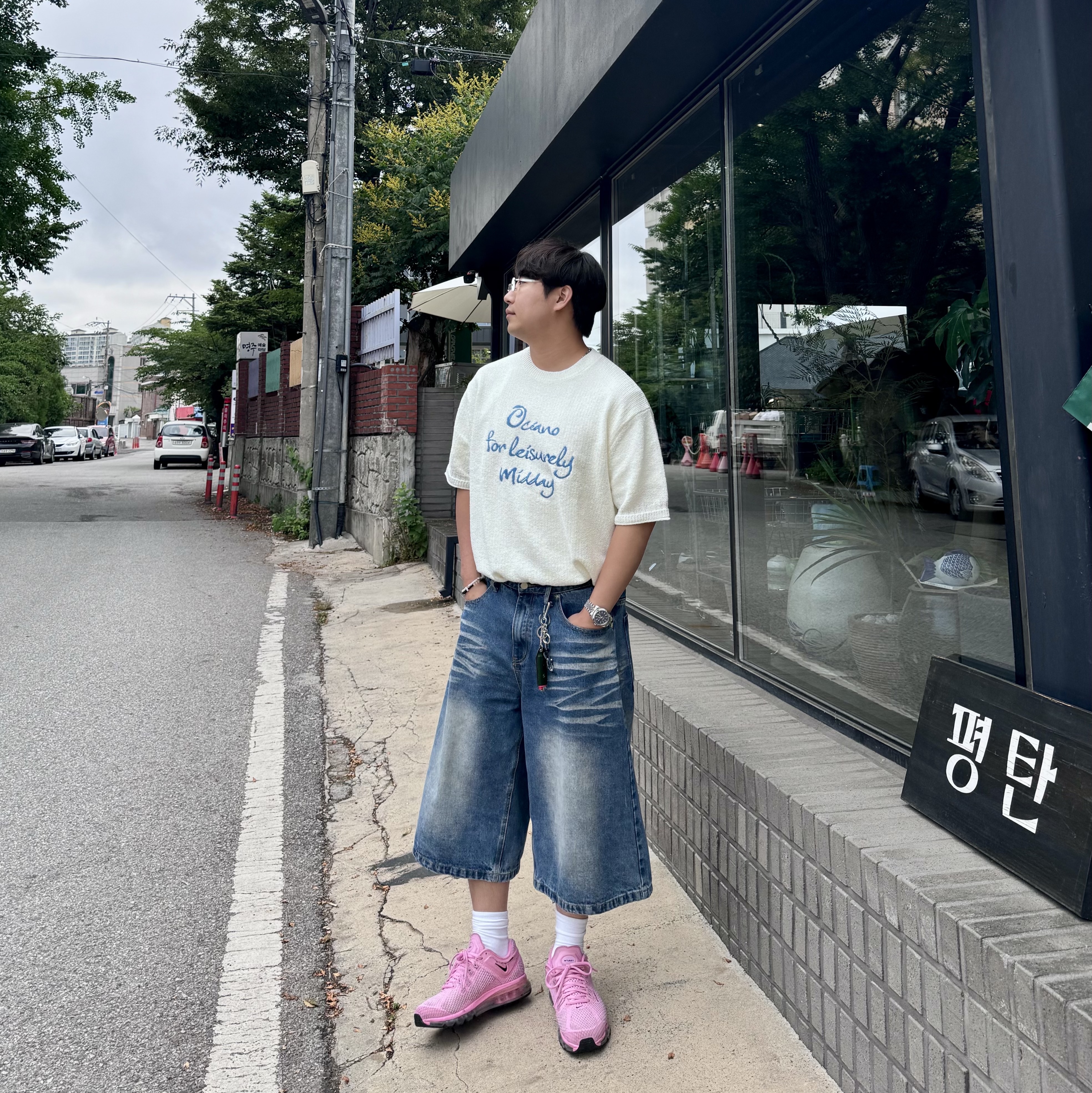 Gentle Monster x Maison Margiela MM218 Silver Clear, Nike x Stussy Air Max 2013 Psychic Pink 착용 스타일