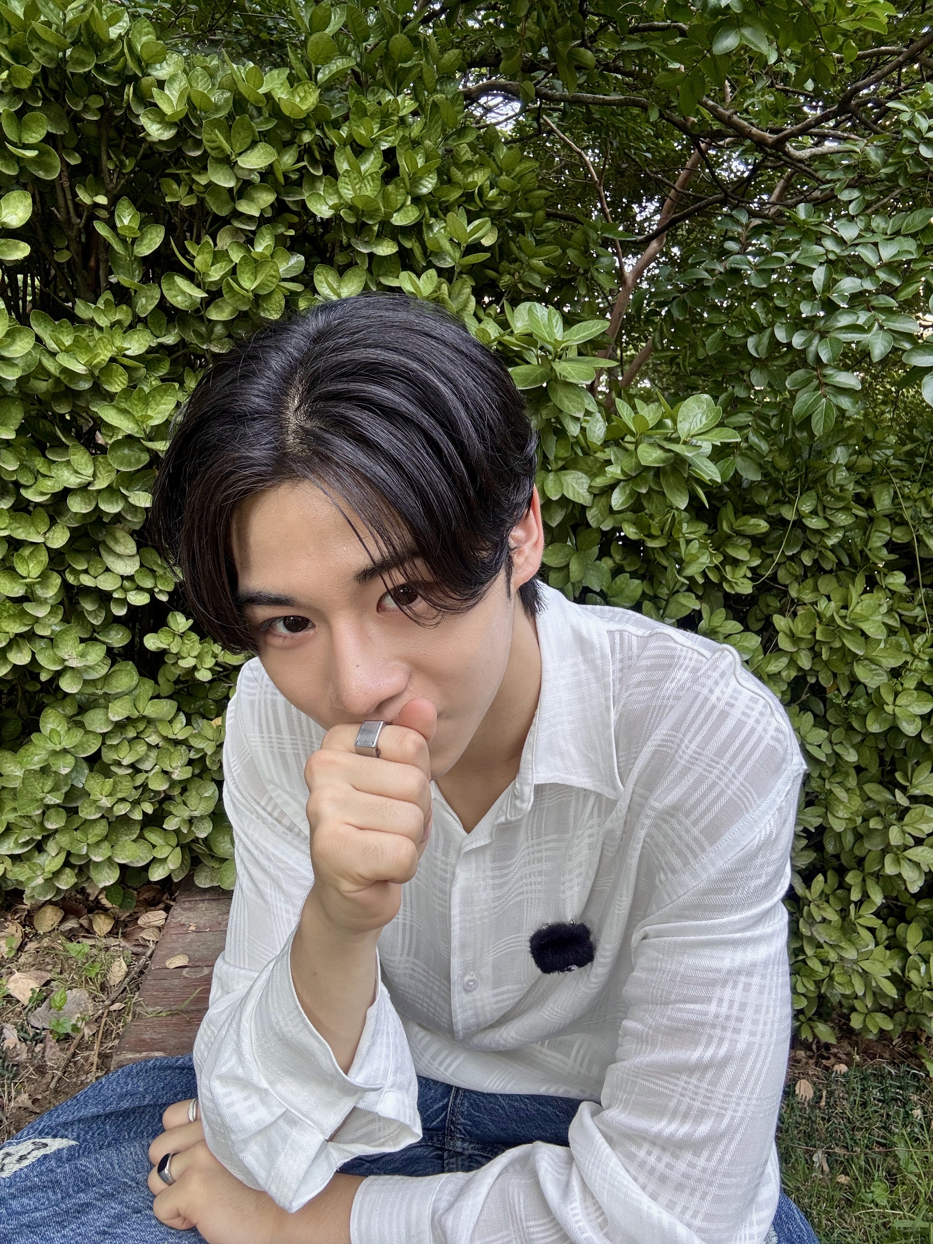 (W) Our Legacy Treble Cut Indigo Butterfly 착용 스타일 - 3
