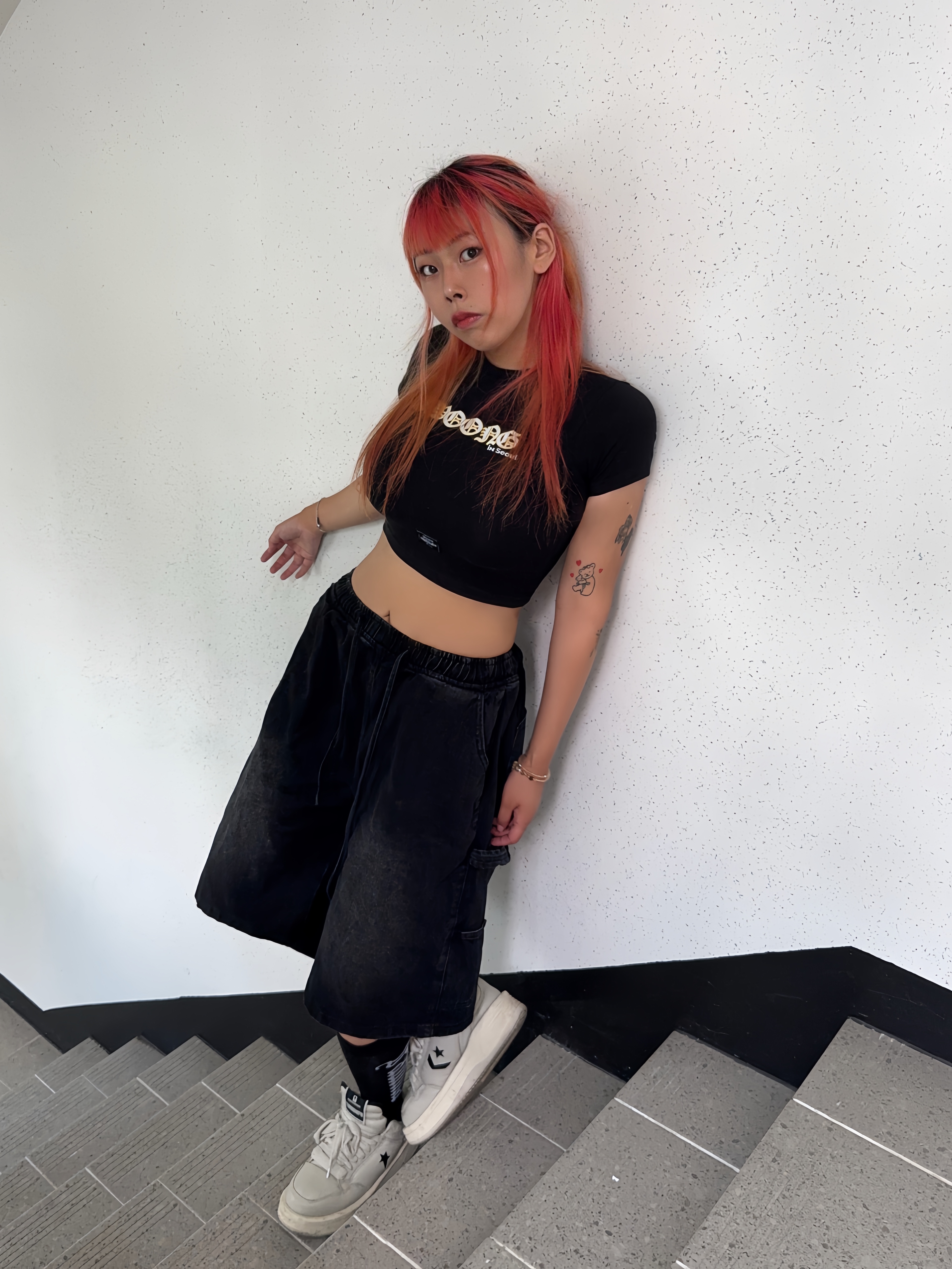 Converse x Drkshdw Turbowpn Ox Pelican 착용 스타일 - 1