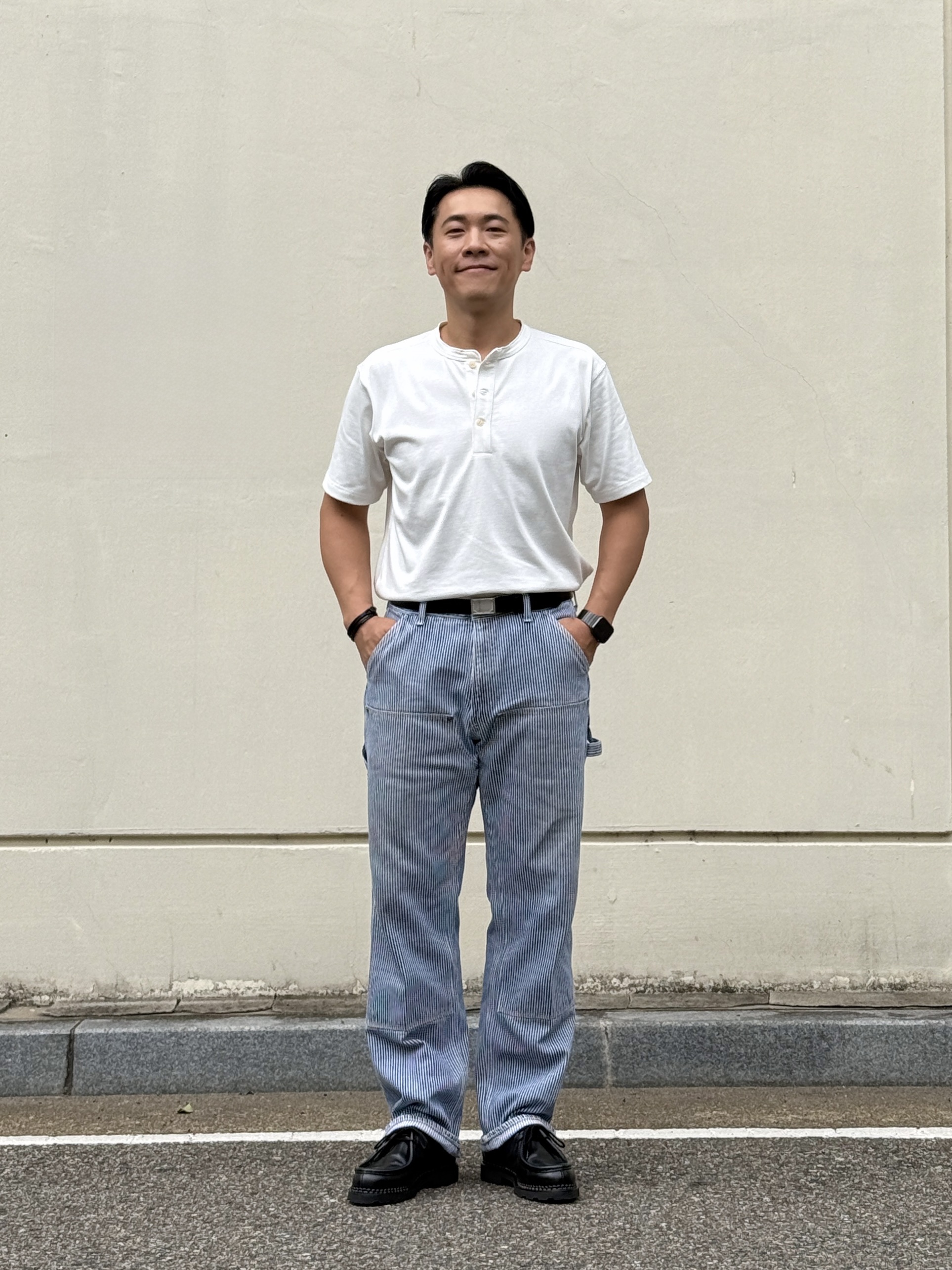 Paraboot Michael Lisse Black 착용 스타일 - 1