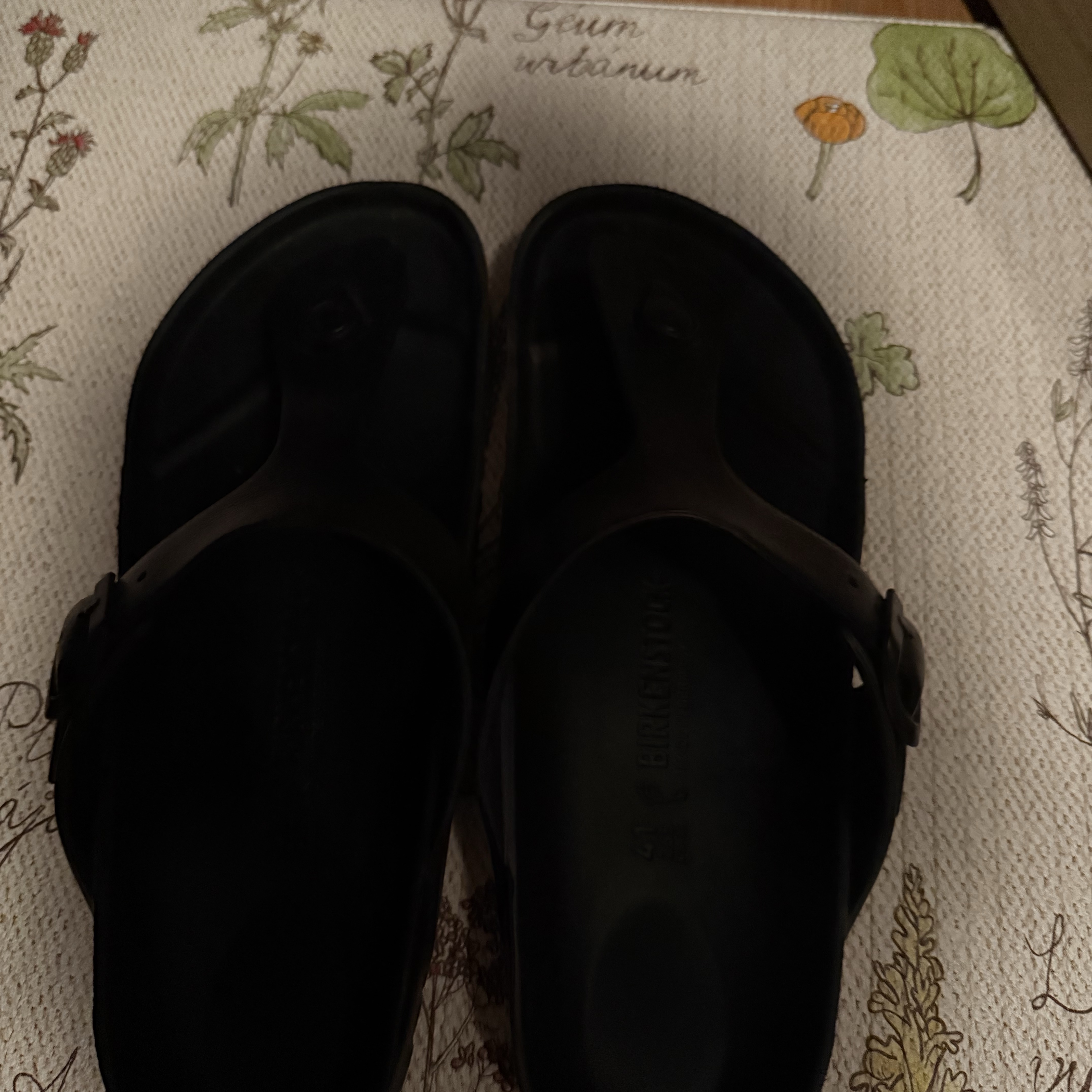 Birkenstock Gizeh Essentials Eva Black - Regular 착용 스타일 - 1