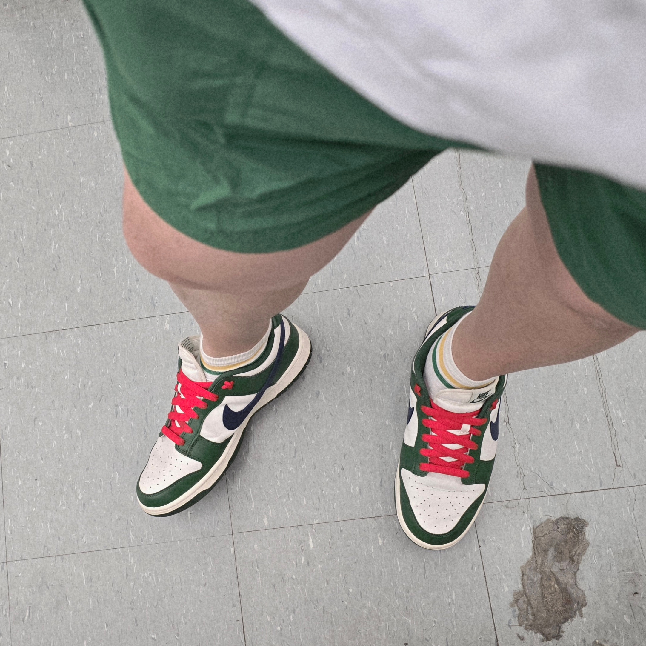 (W) Nike Dunk Low Gorge Green 착용 스타일