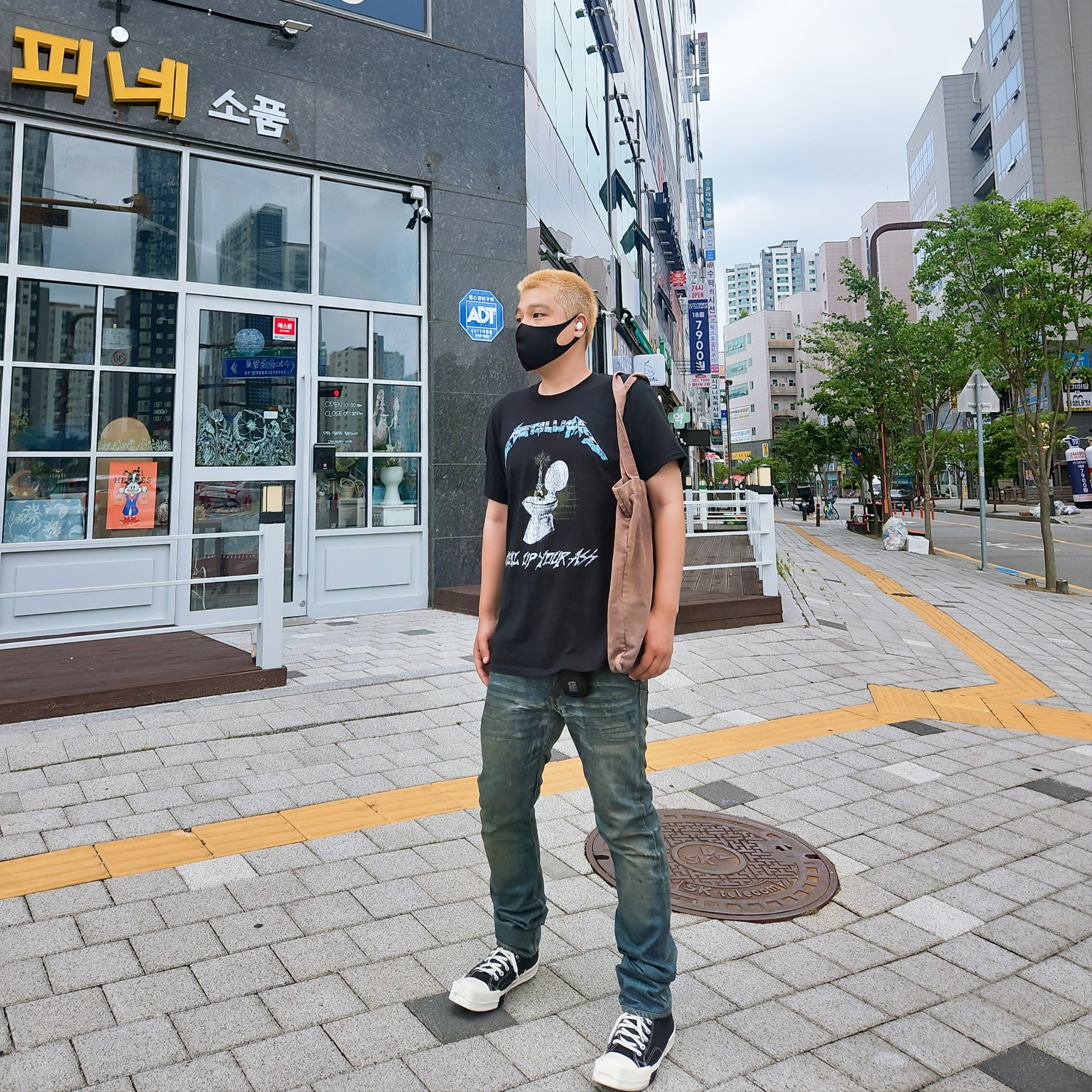 Converse x Drkshdw Turbodrk Chuck 70 Hi Black 착용 스타일 - 2
